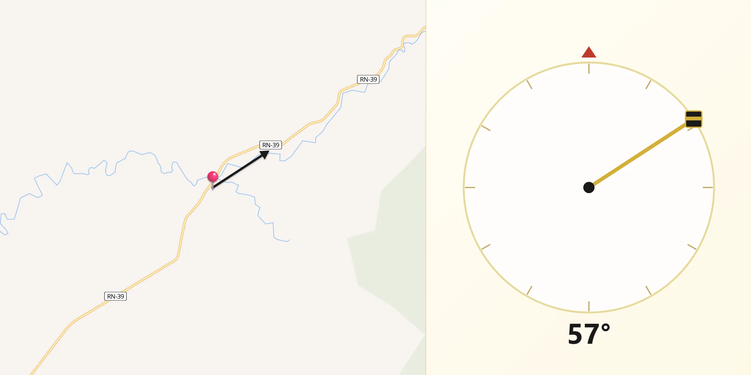 Dirección de la Qibla desde San Esteban