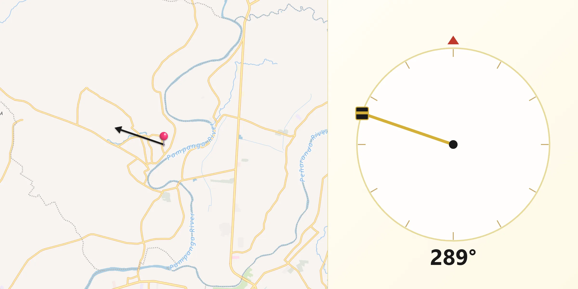 Qibla Direction from San Leonardo