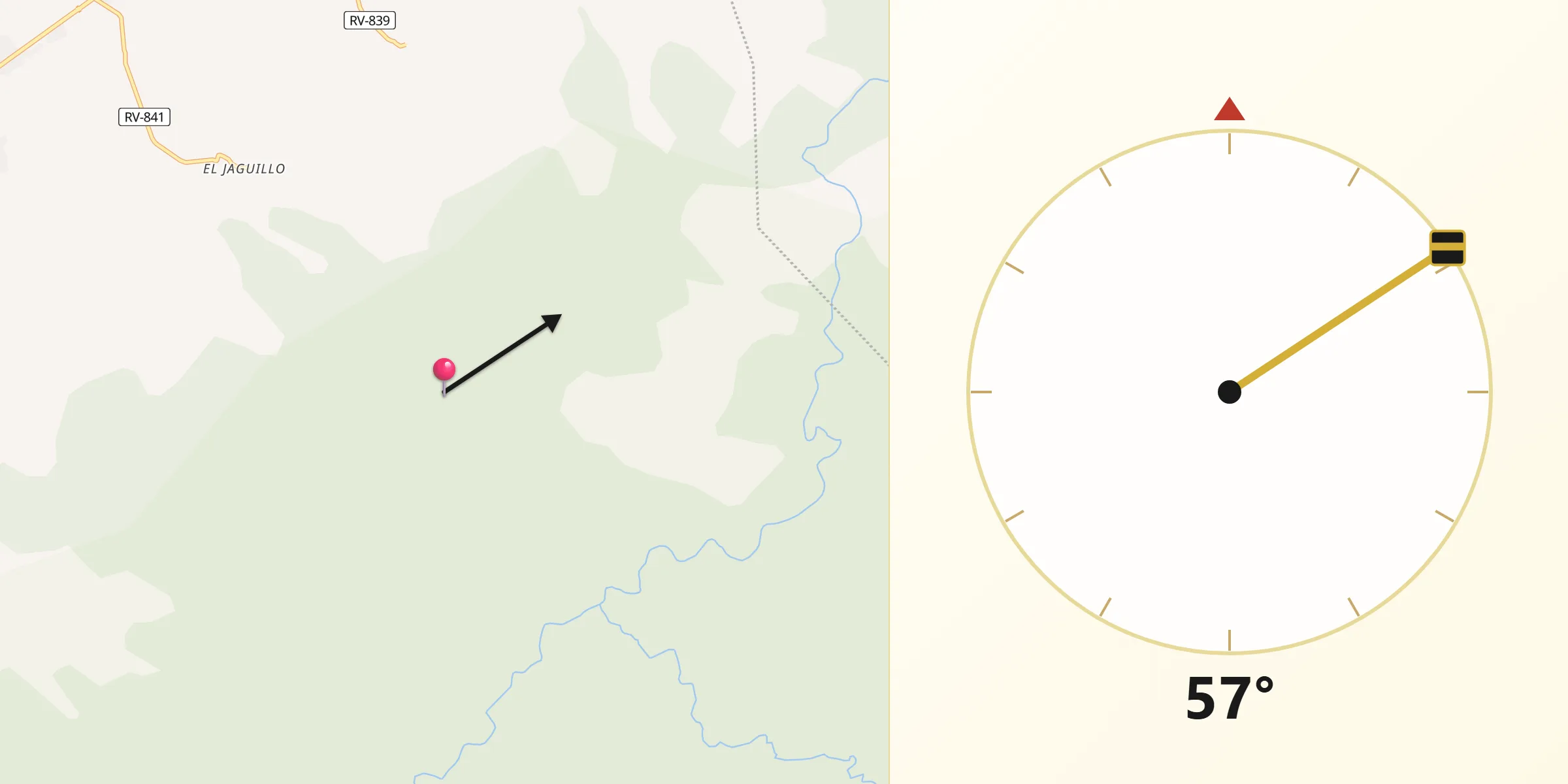 Dirección de la Qibla desde Municipio de Sabá