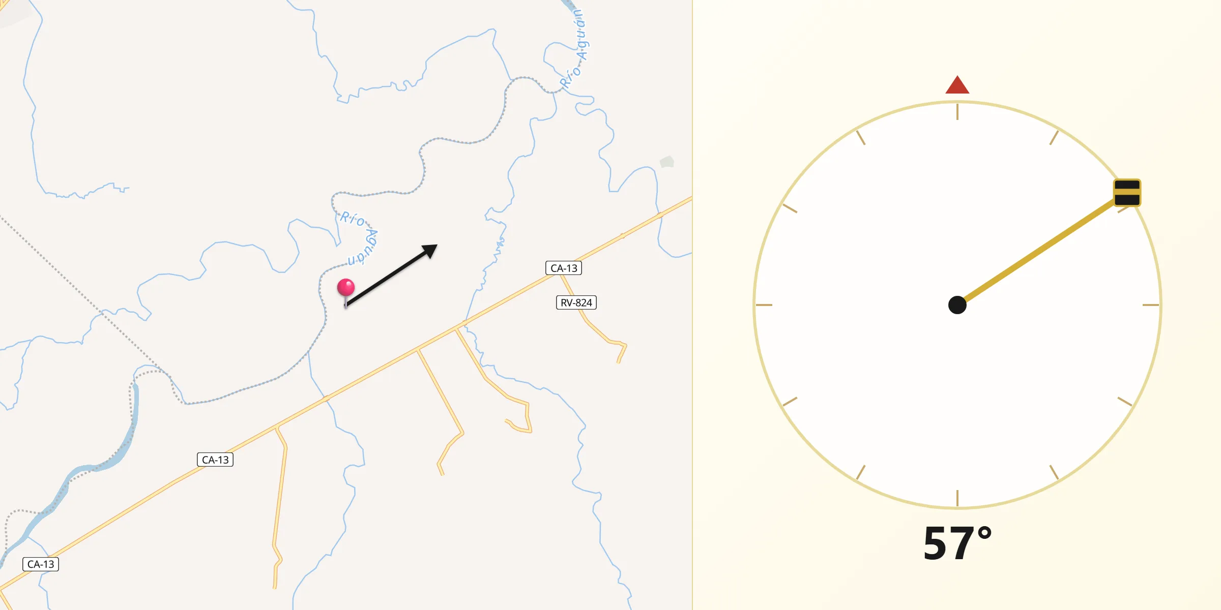 Dirección de la Qibla desde Zamora