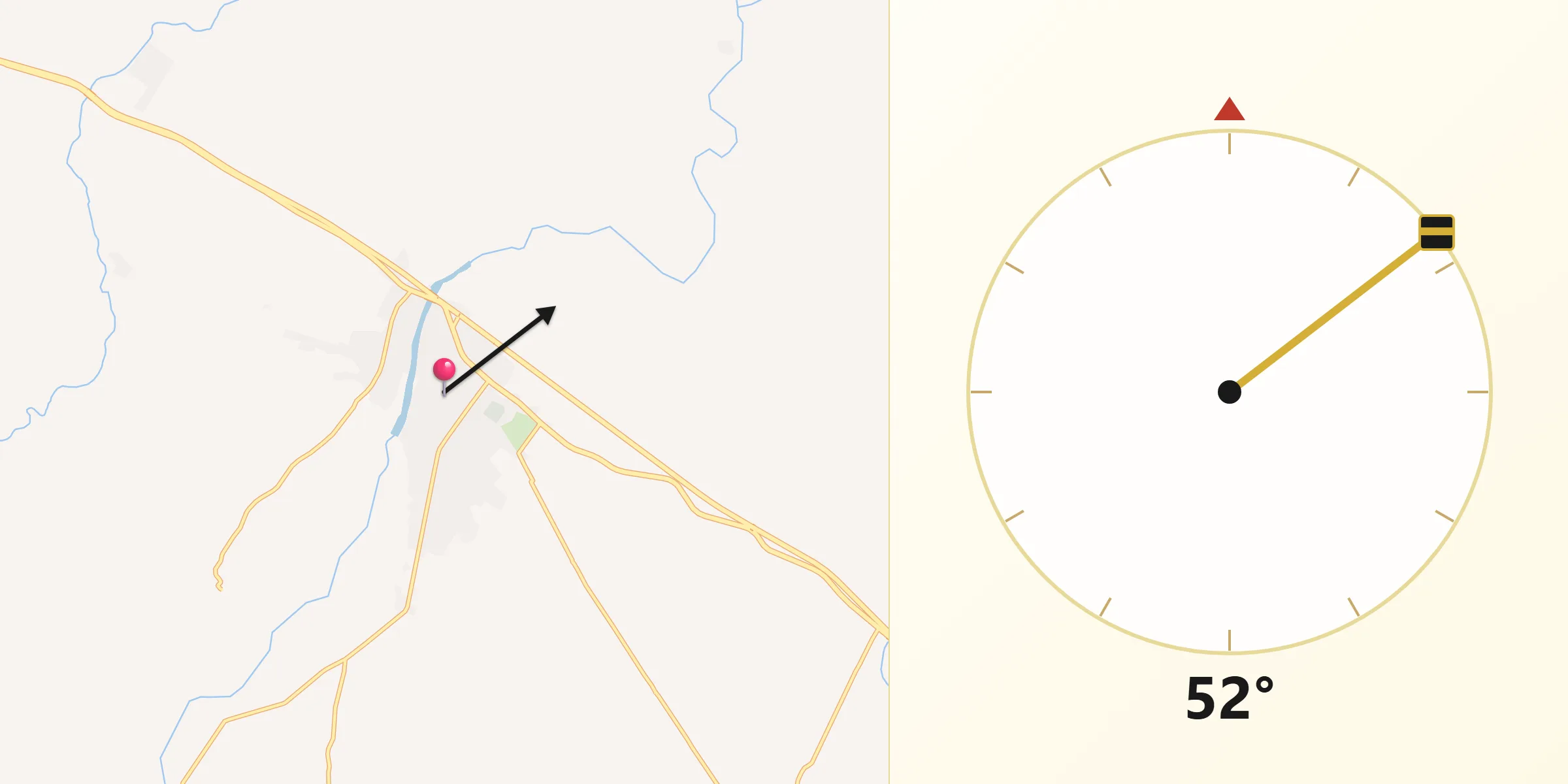 Dirección de la Qibla desde Pijijiapan