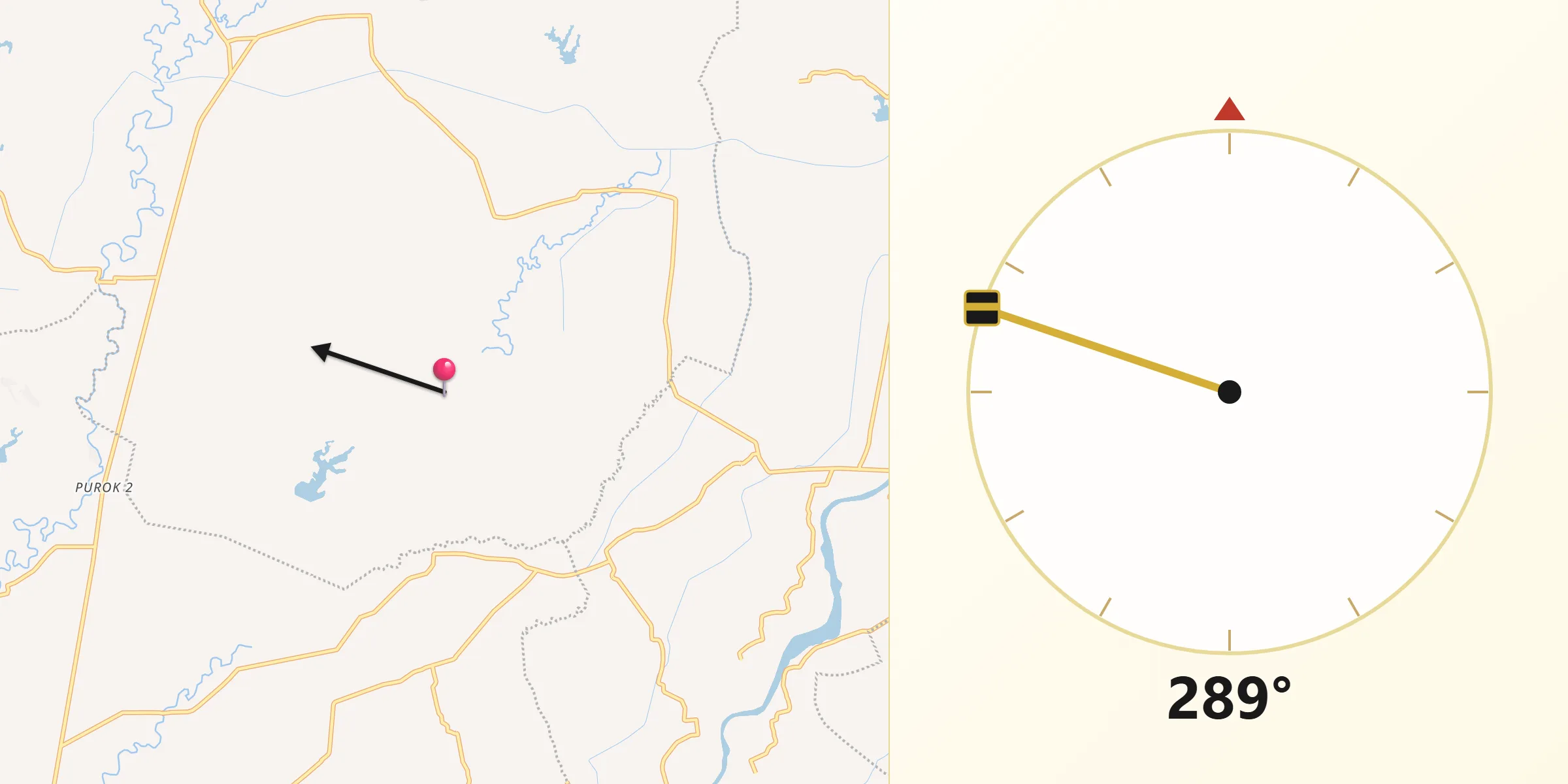 Qibla Direction from Muñoz