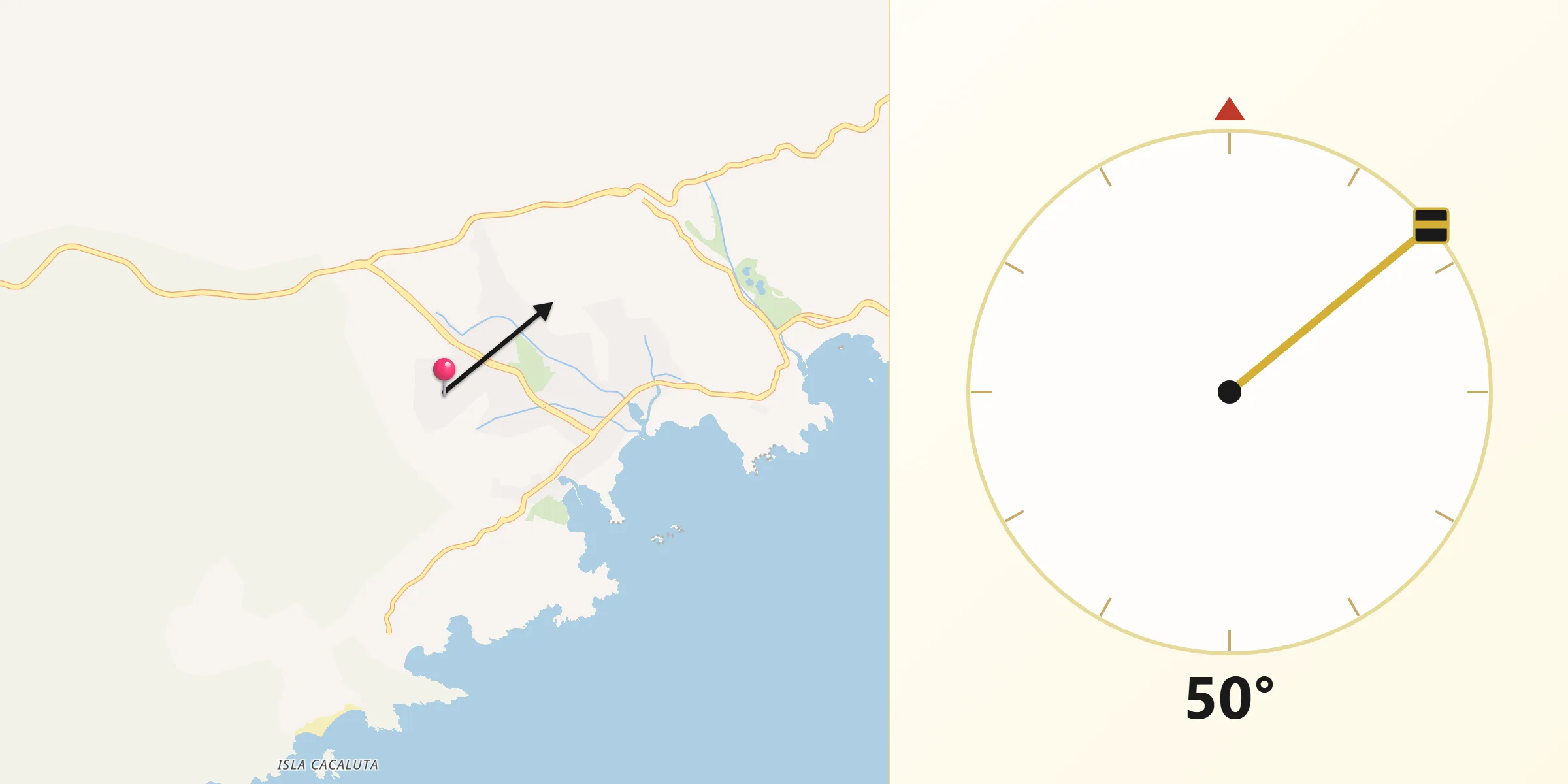 Dirección de la Qibla desde Sector H Tres