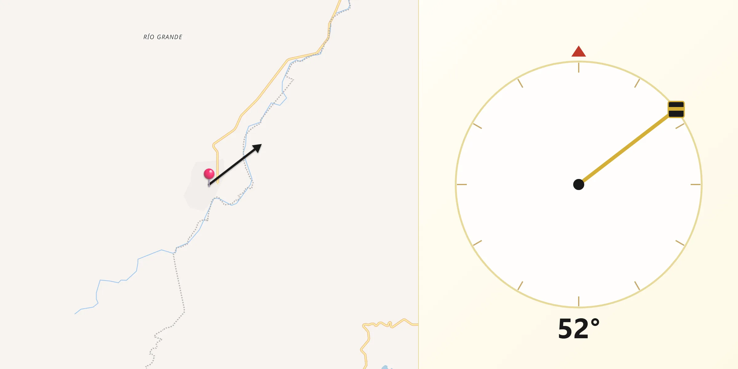 Dirección de la Qibla desde Nuevo Vicente Guerrero