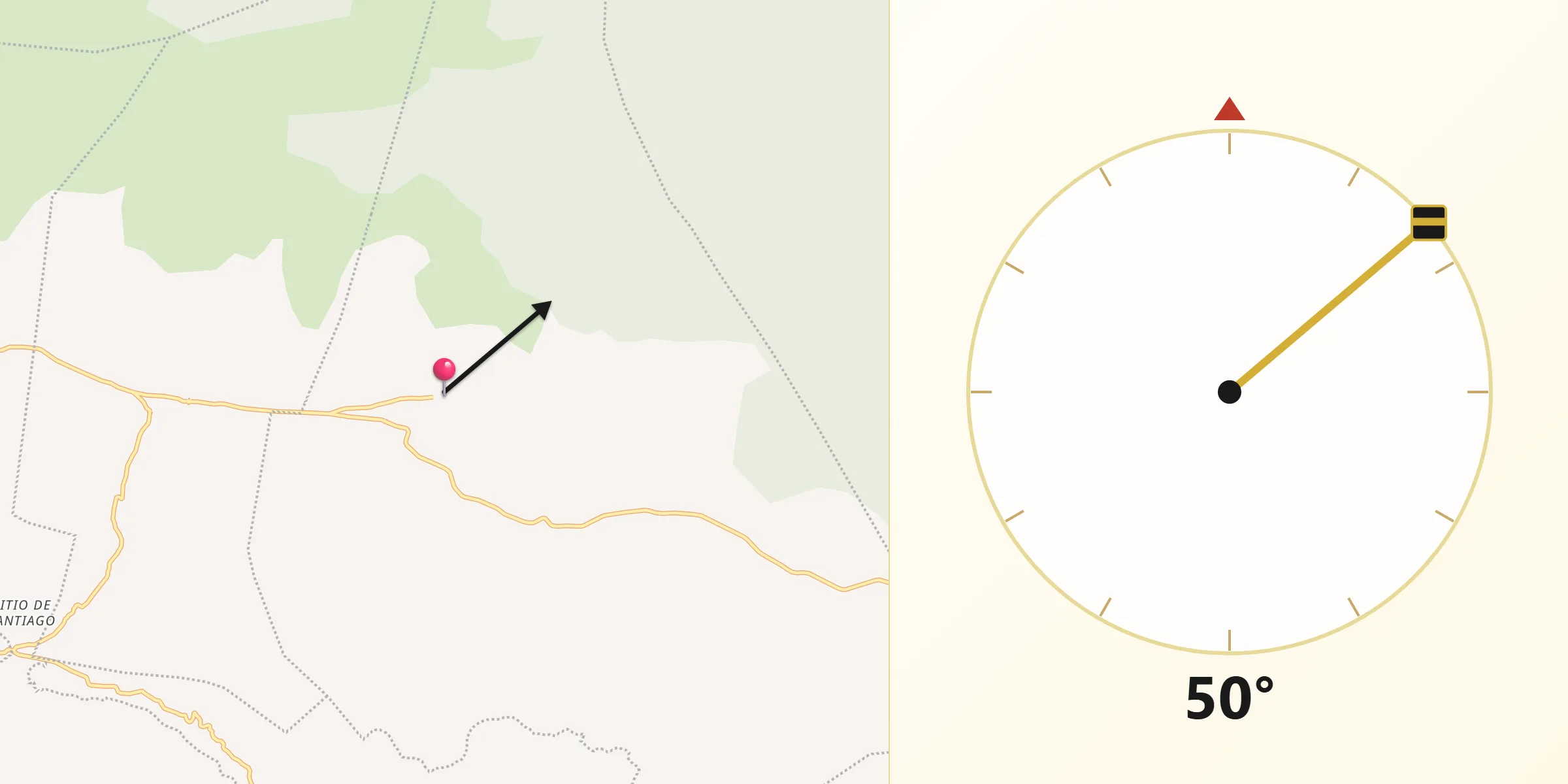 Dirección de la Qibla desde San Miguel Tilquiapam