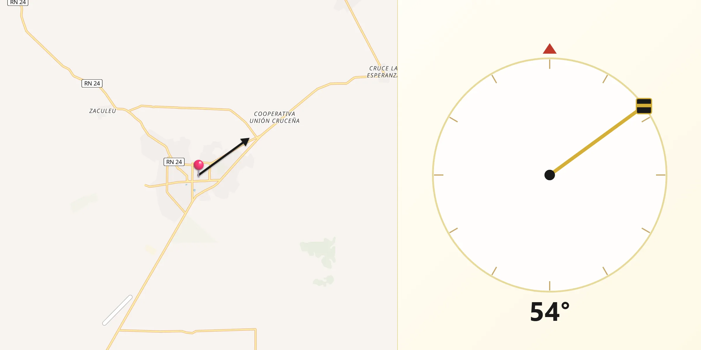 Dirección de la Qibla desde La Libertad