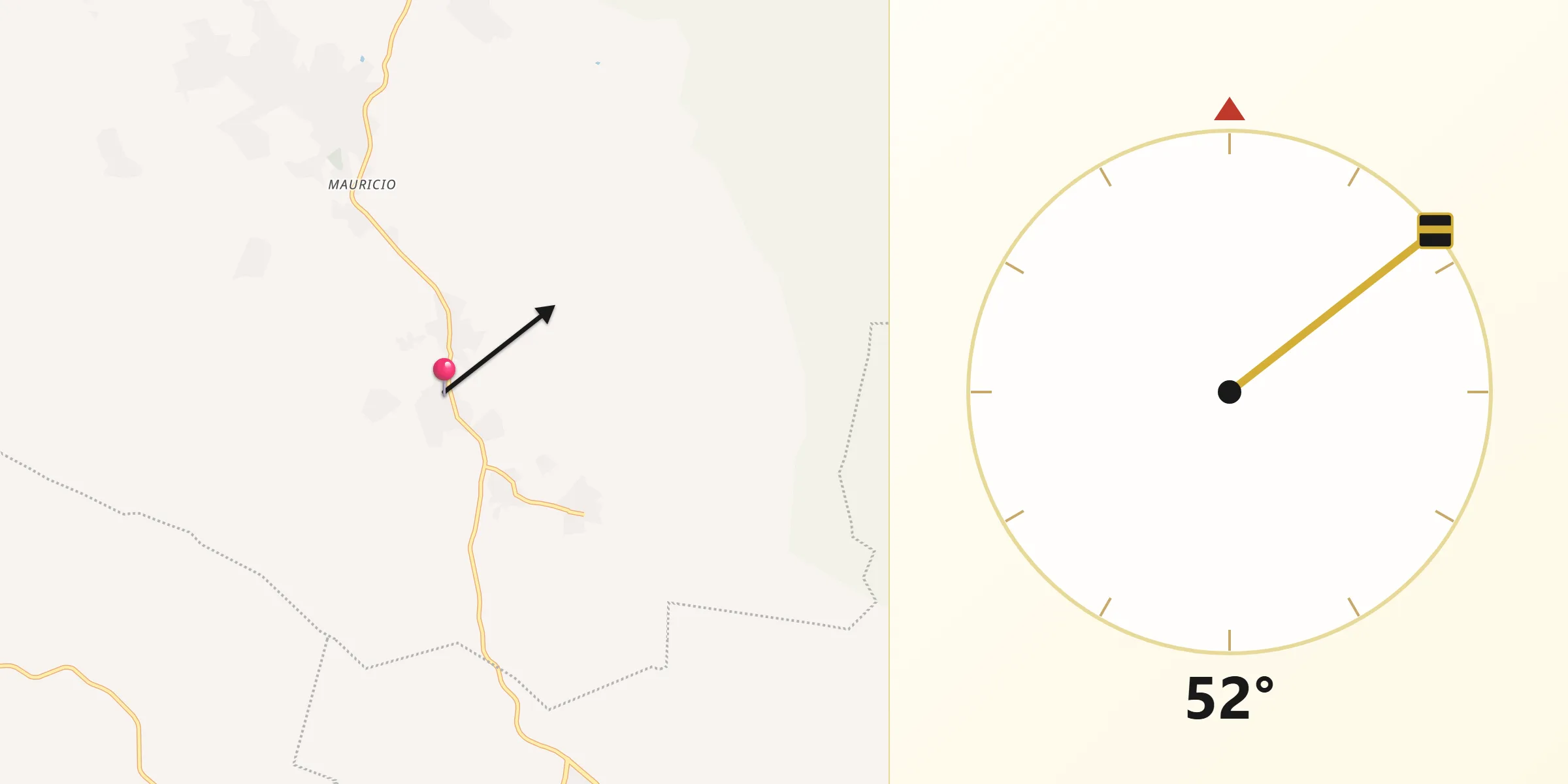 Dirección de la Qibla desde Viva Cárdenas