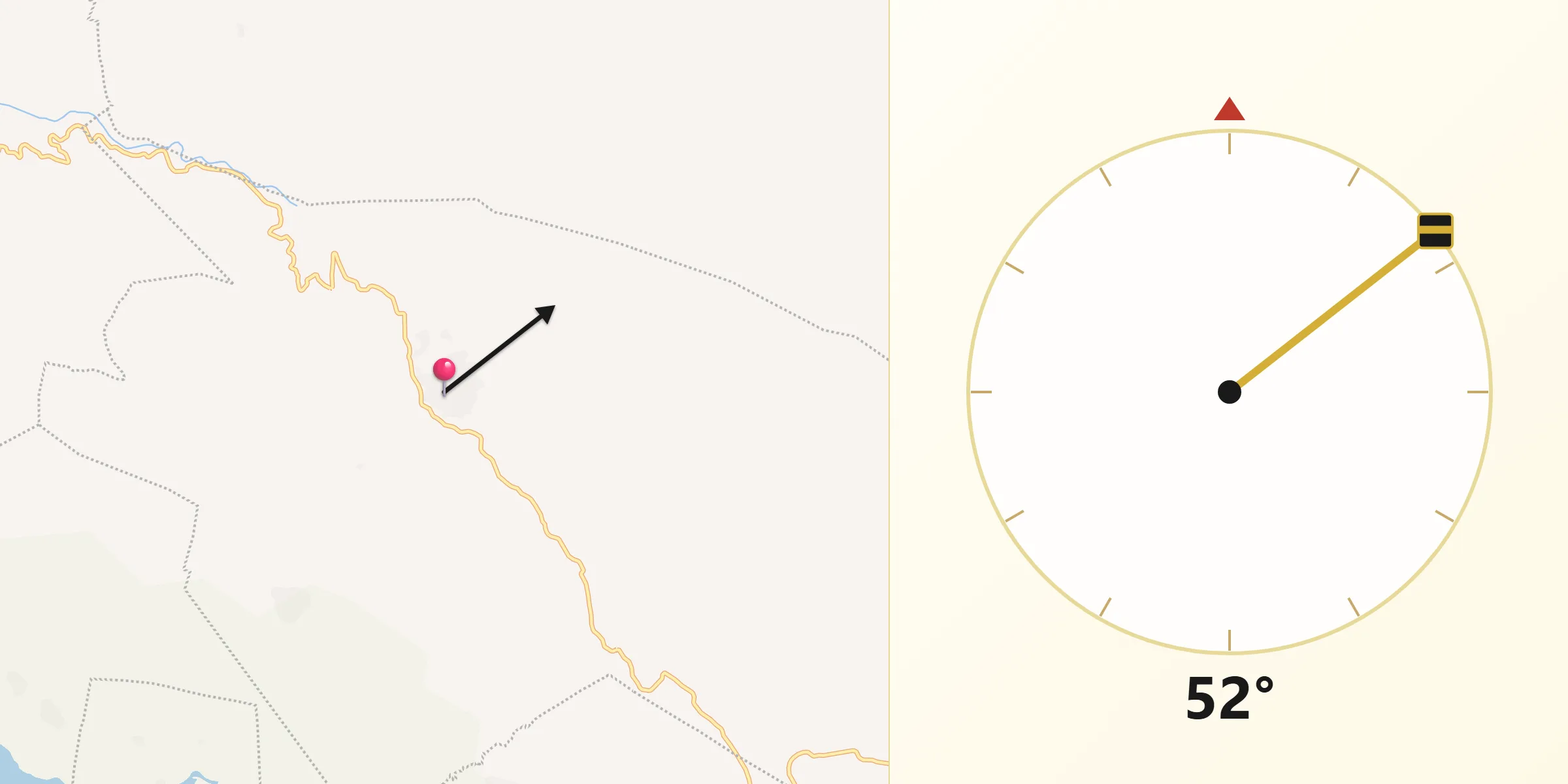 Dirección de la Qibla desde Francisco Sarabia