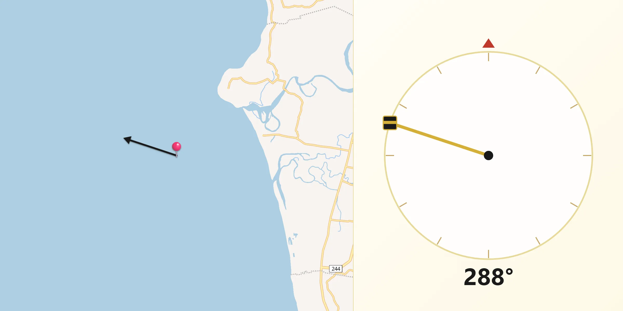 Qibla Direction from Candon