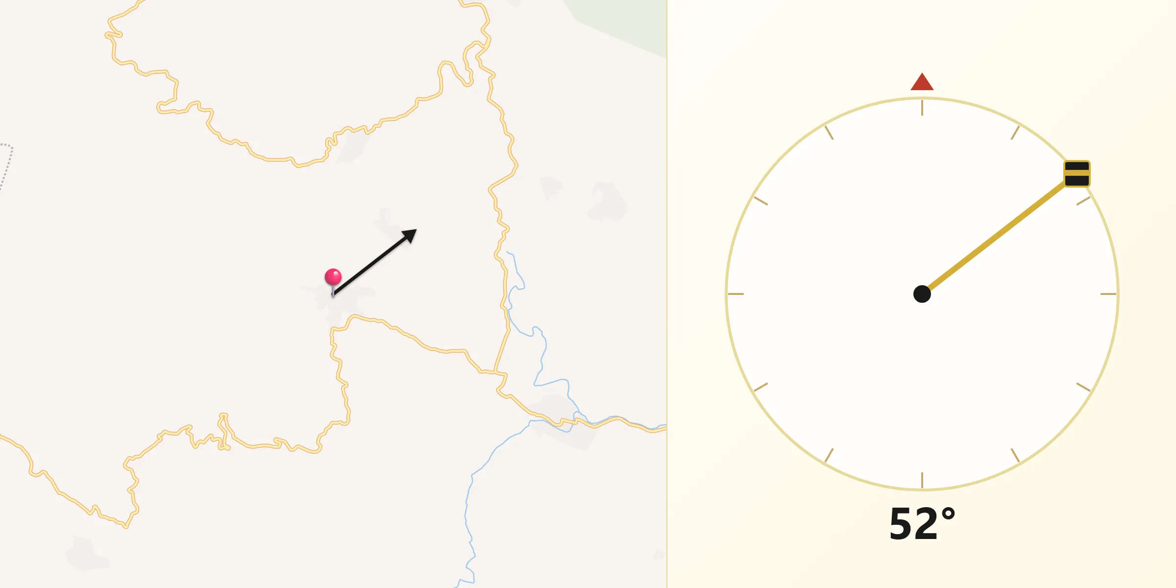 Dirección de la Qibla desde Nueva Esperanza