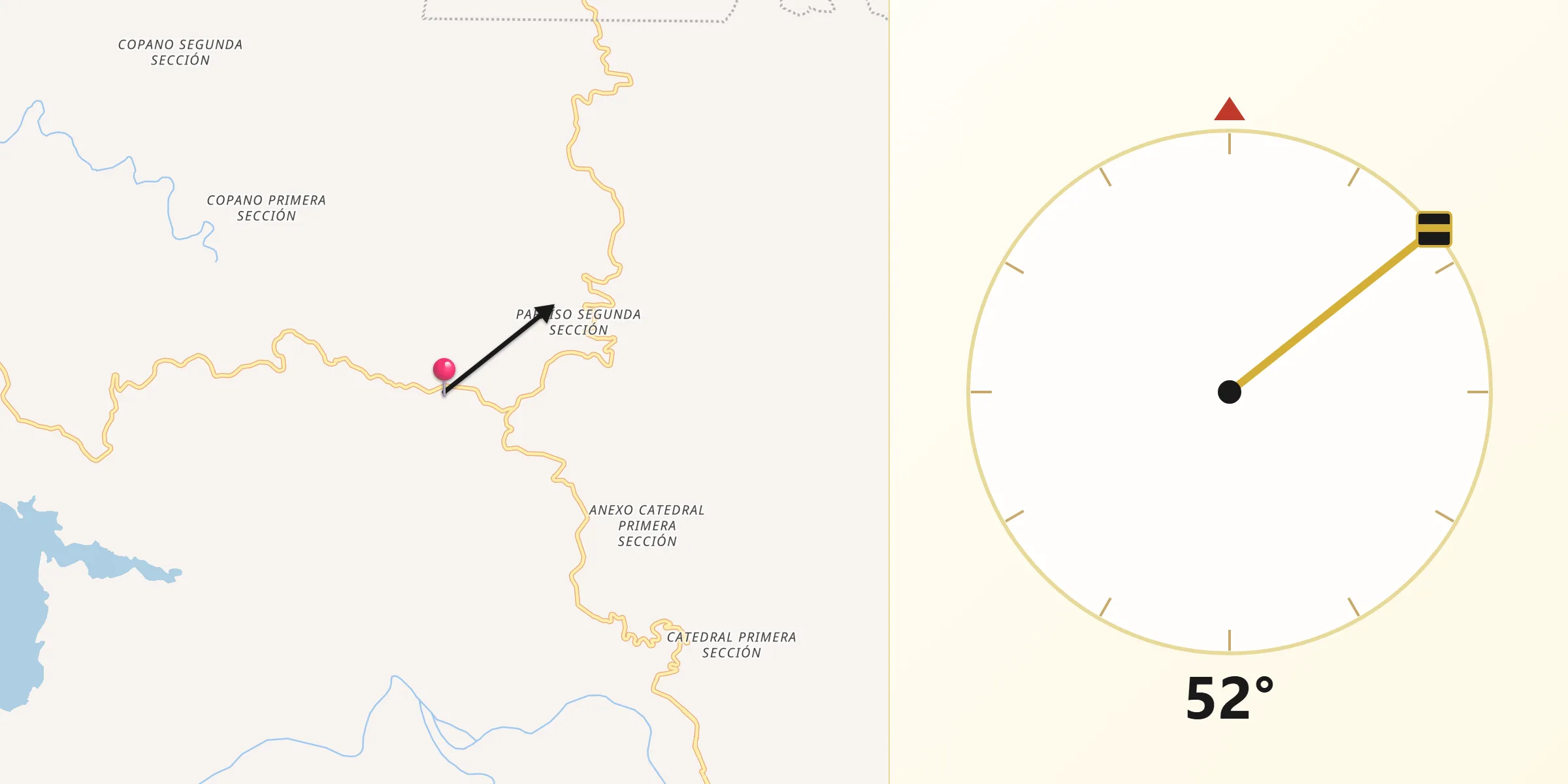 Dirección de la Qibla desde Nuevo Xochimilco