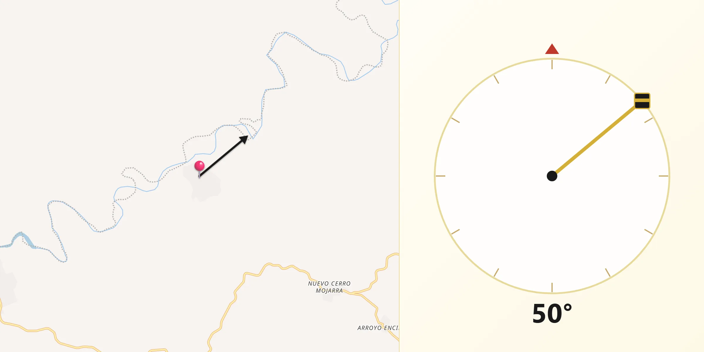 Dirección de la Qibla desde San Felipe Cihualtepec