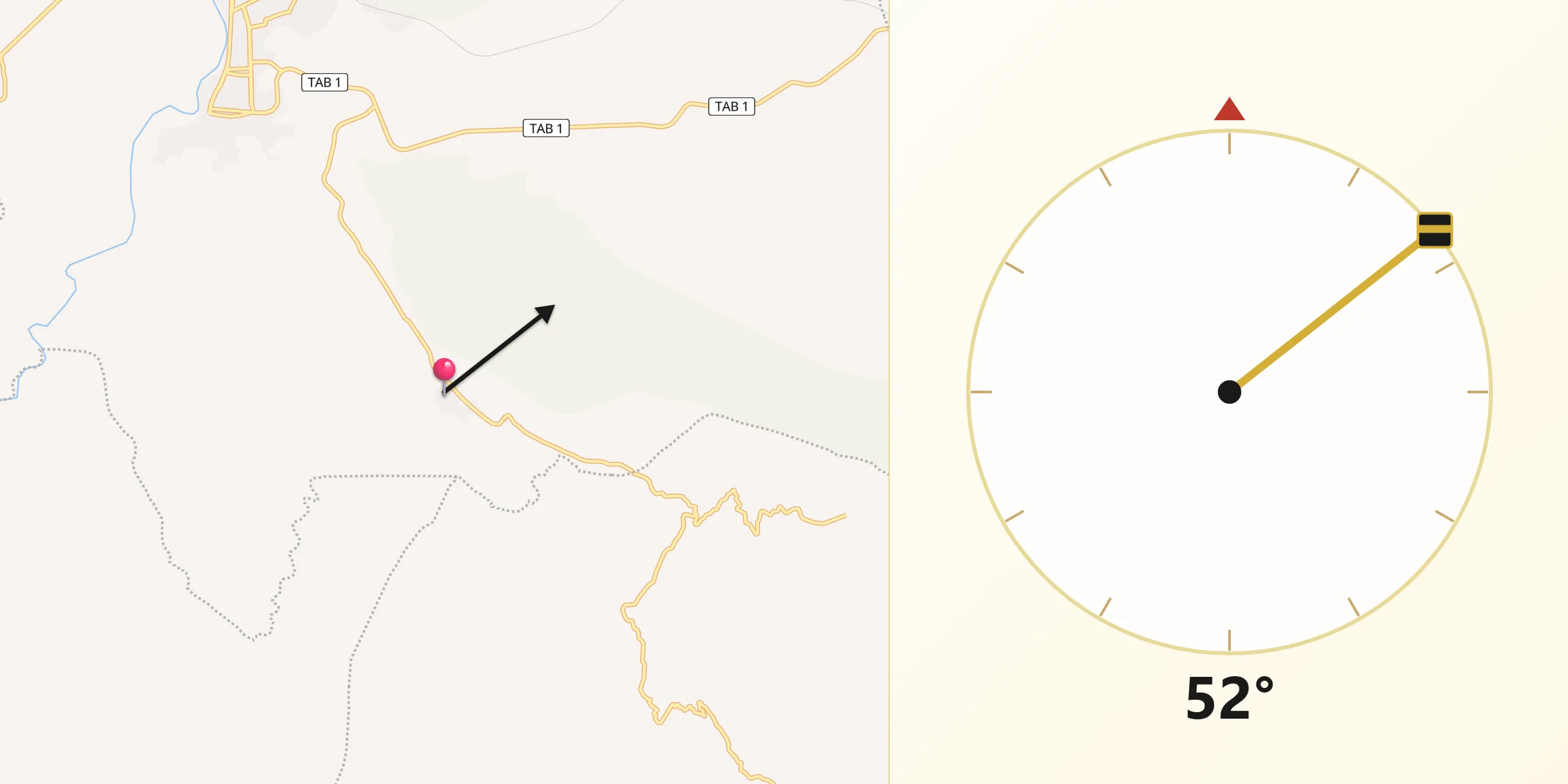 Dirección de la Qibla desde Vicente Guerrero