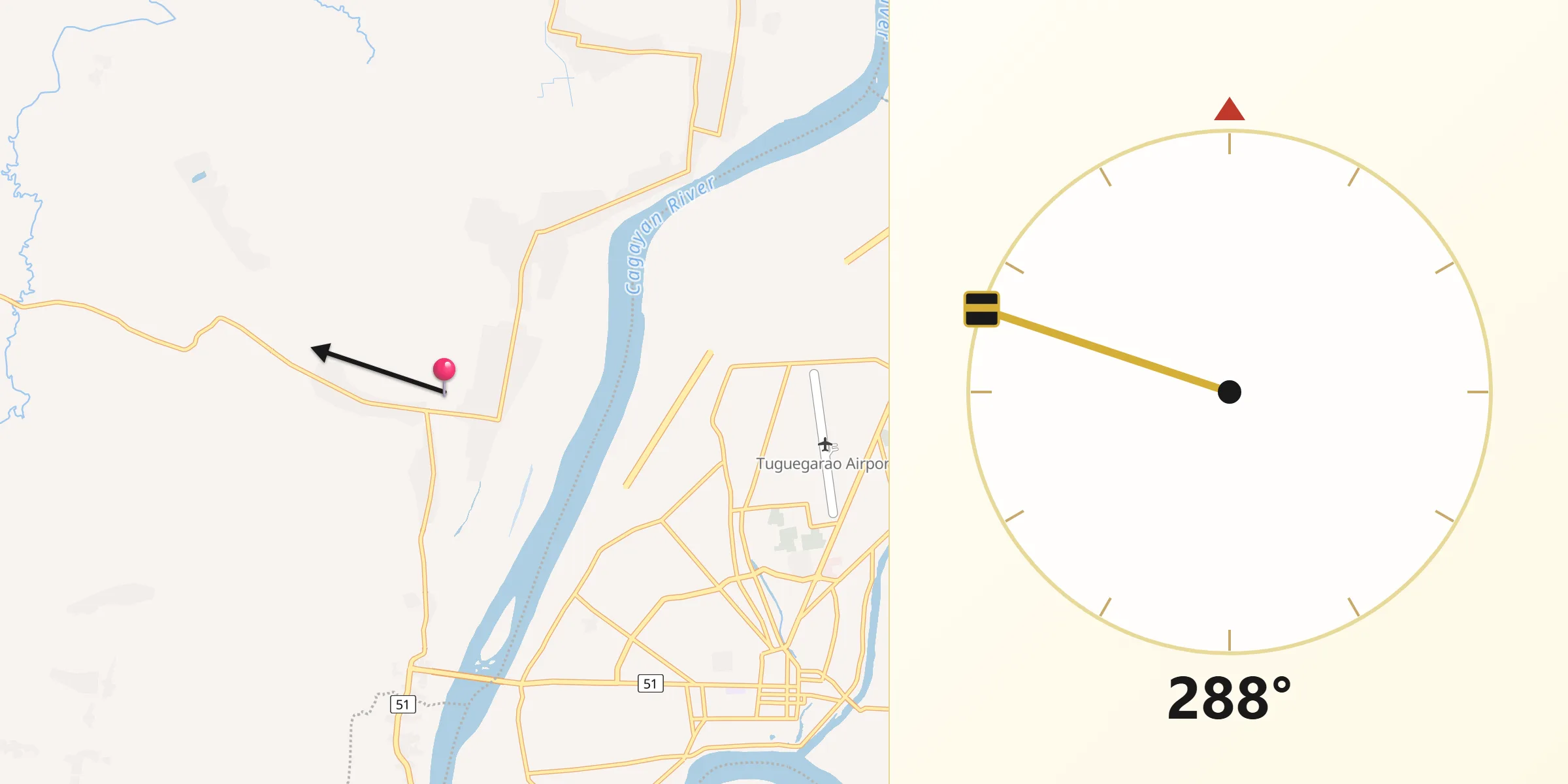 Qibla Direction from Solana