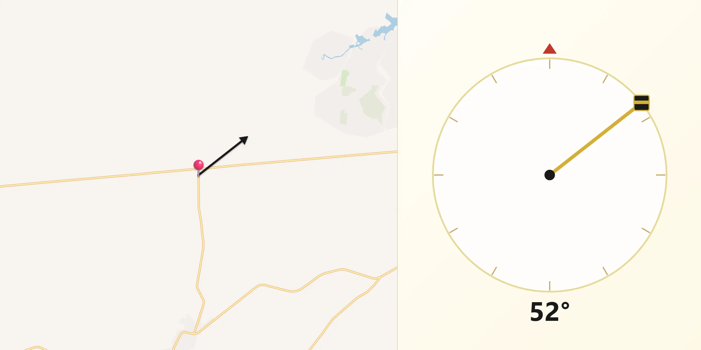 Dirección de la Qibla desde Monte Largo 1ra. Sección