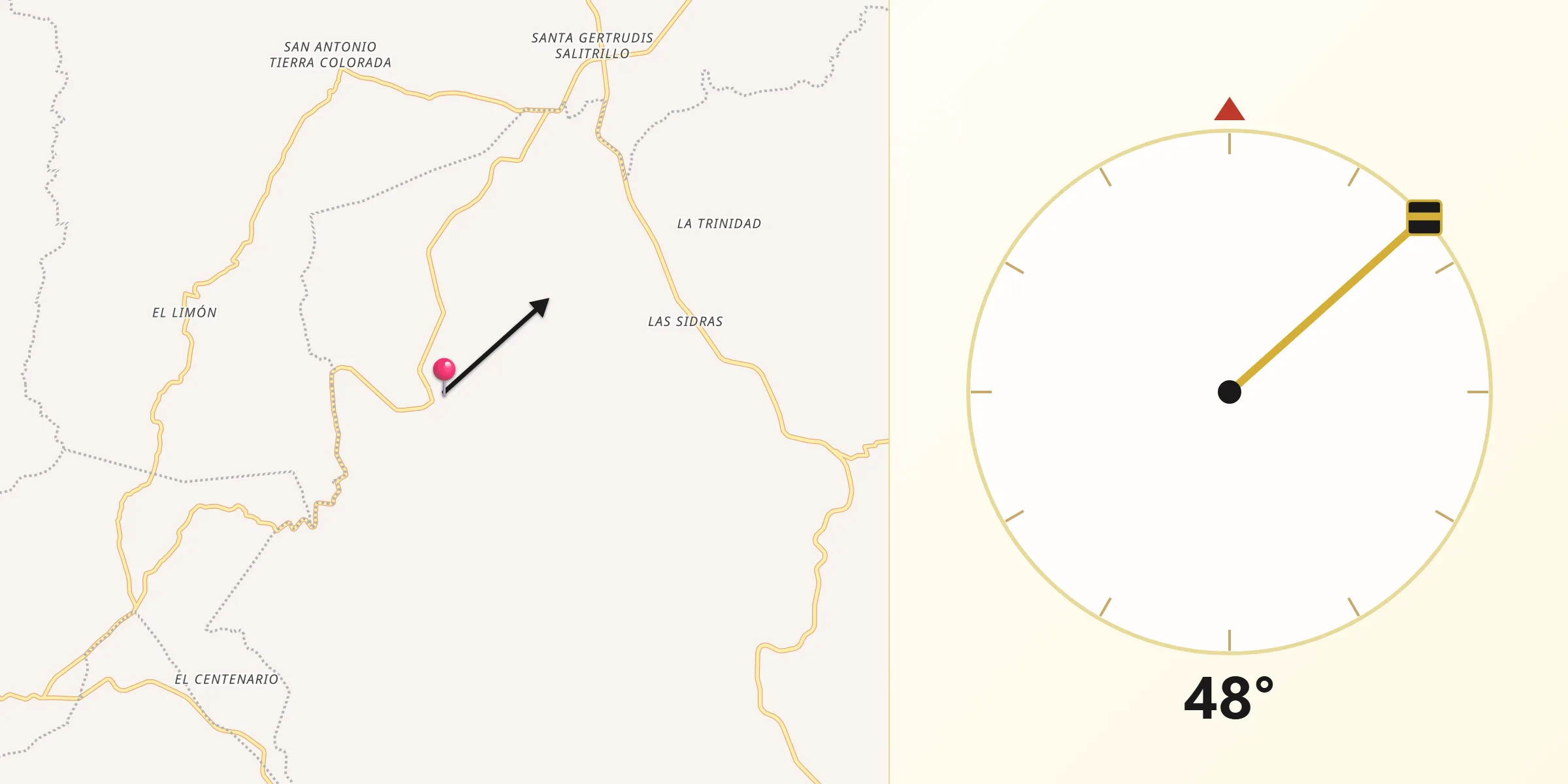 Dirección de la Qibla desde Francisco Ibarra Ramos