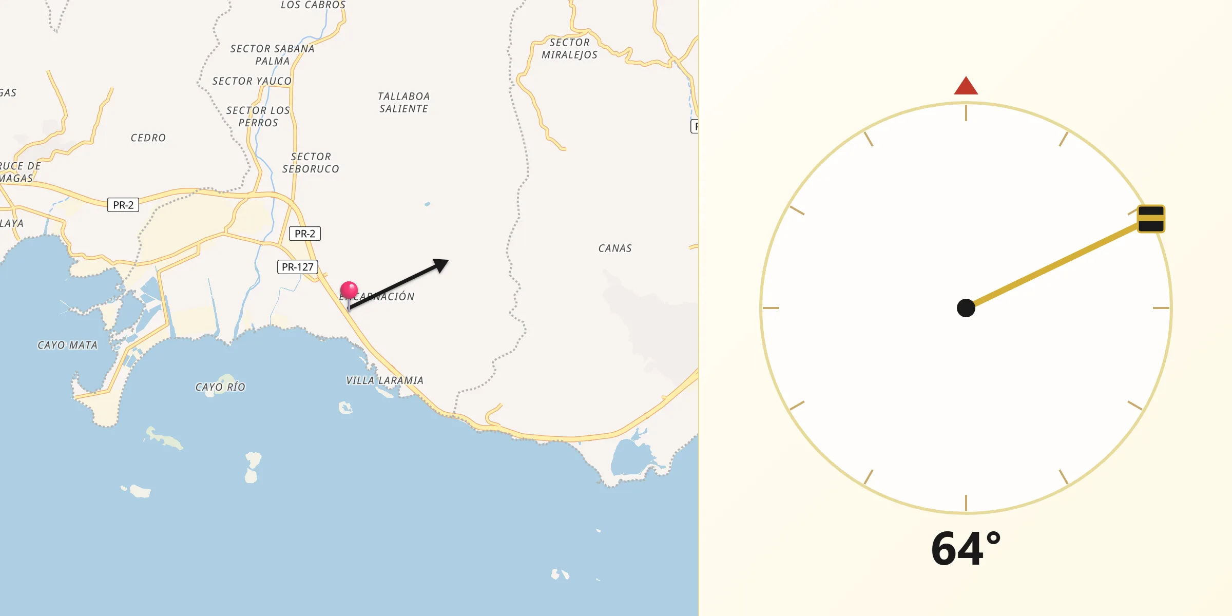 Qibla Direction from Tallaboa