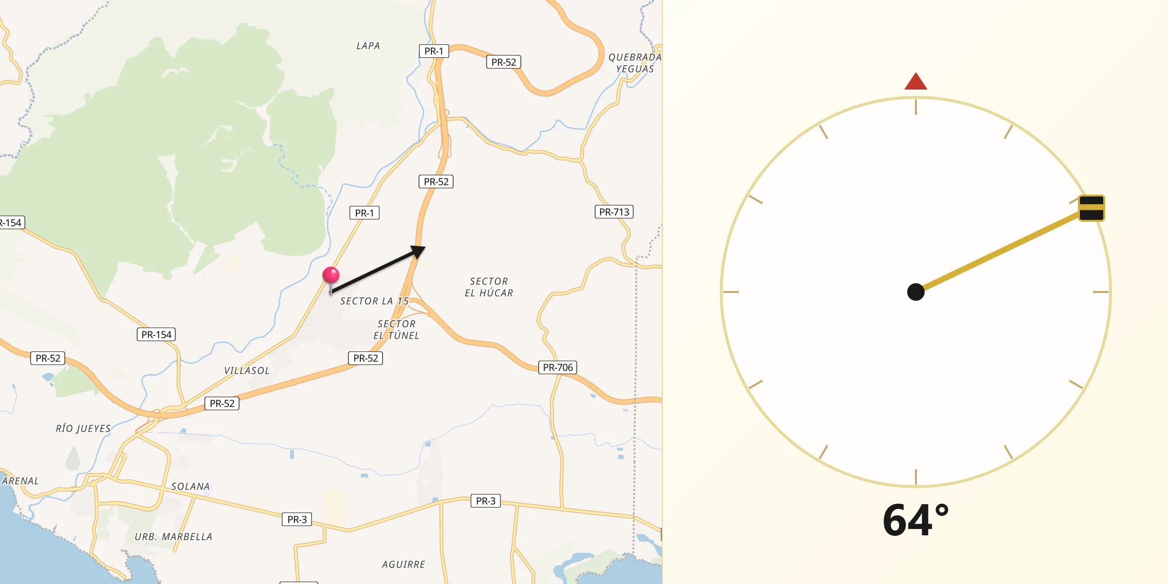 Qibla Direction from Coco