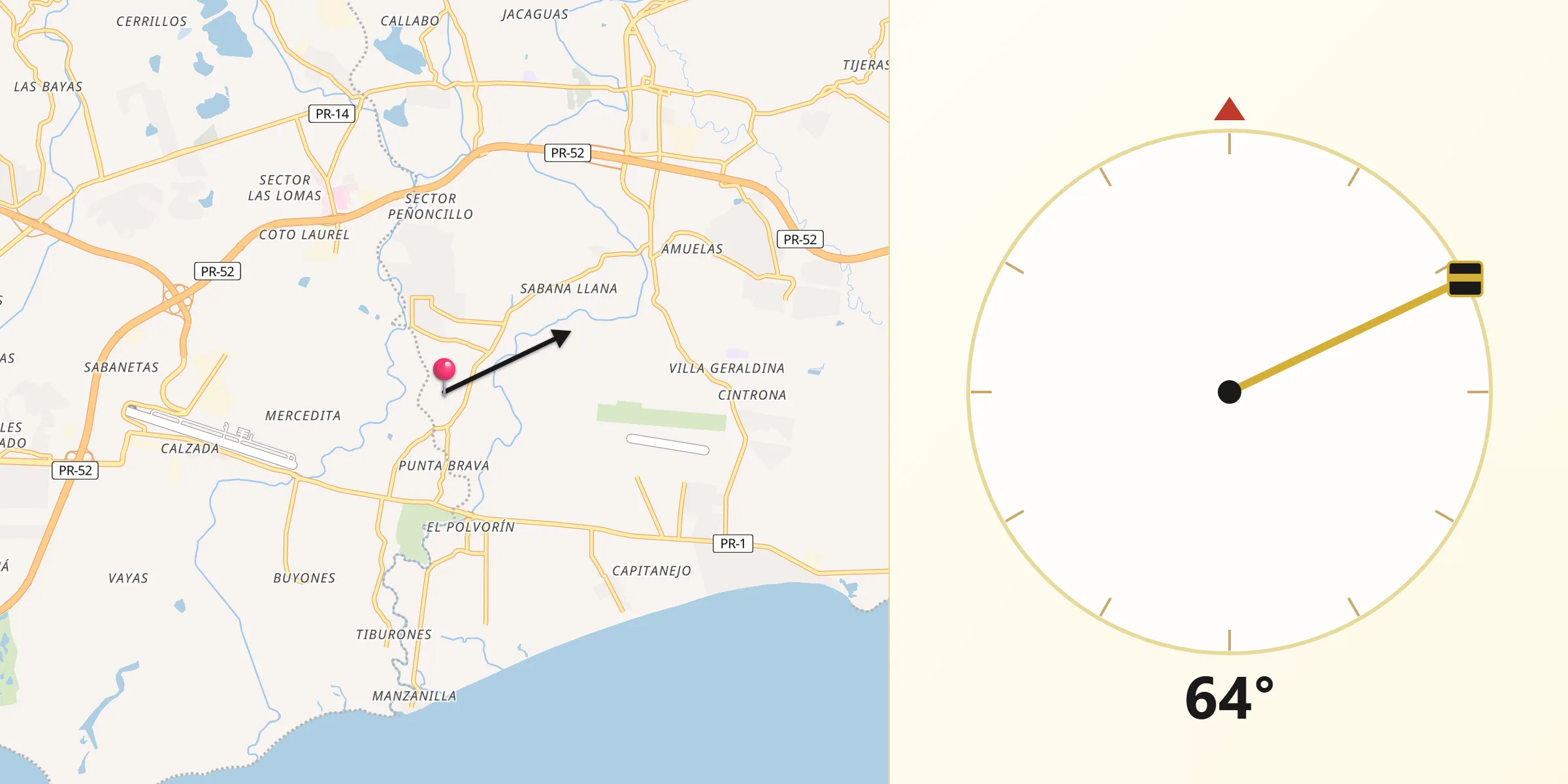 Qibla Direction from Capitanejo