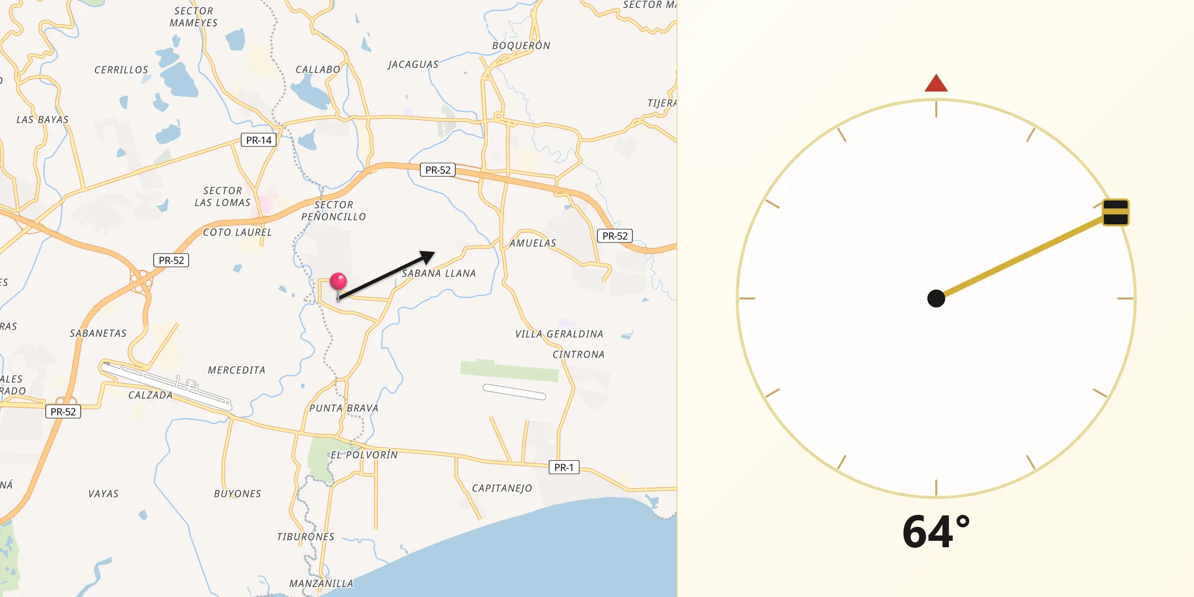 Qibla Direction from Aguilita