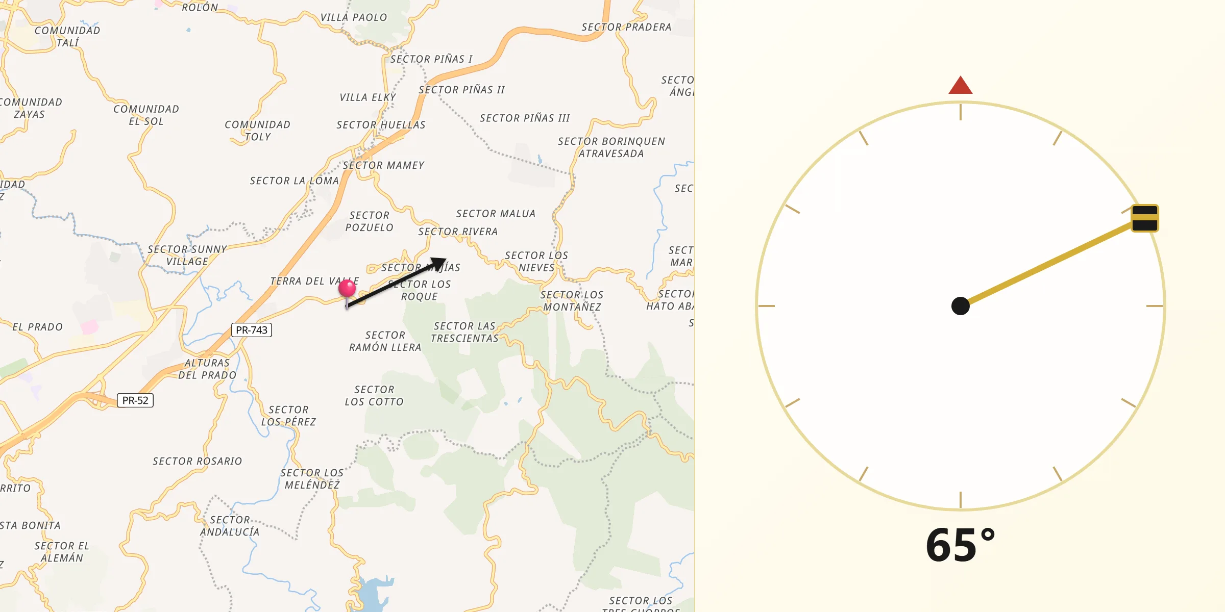 Qibla Direction from G. L. Garcia