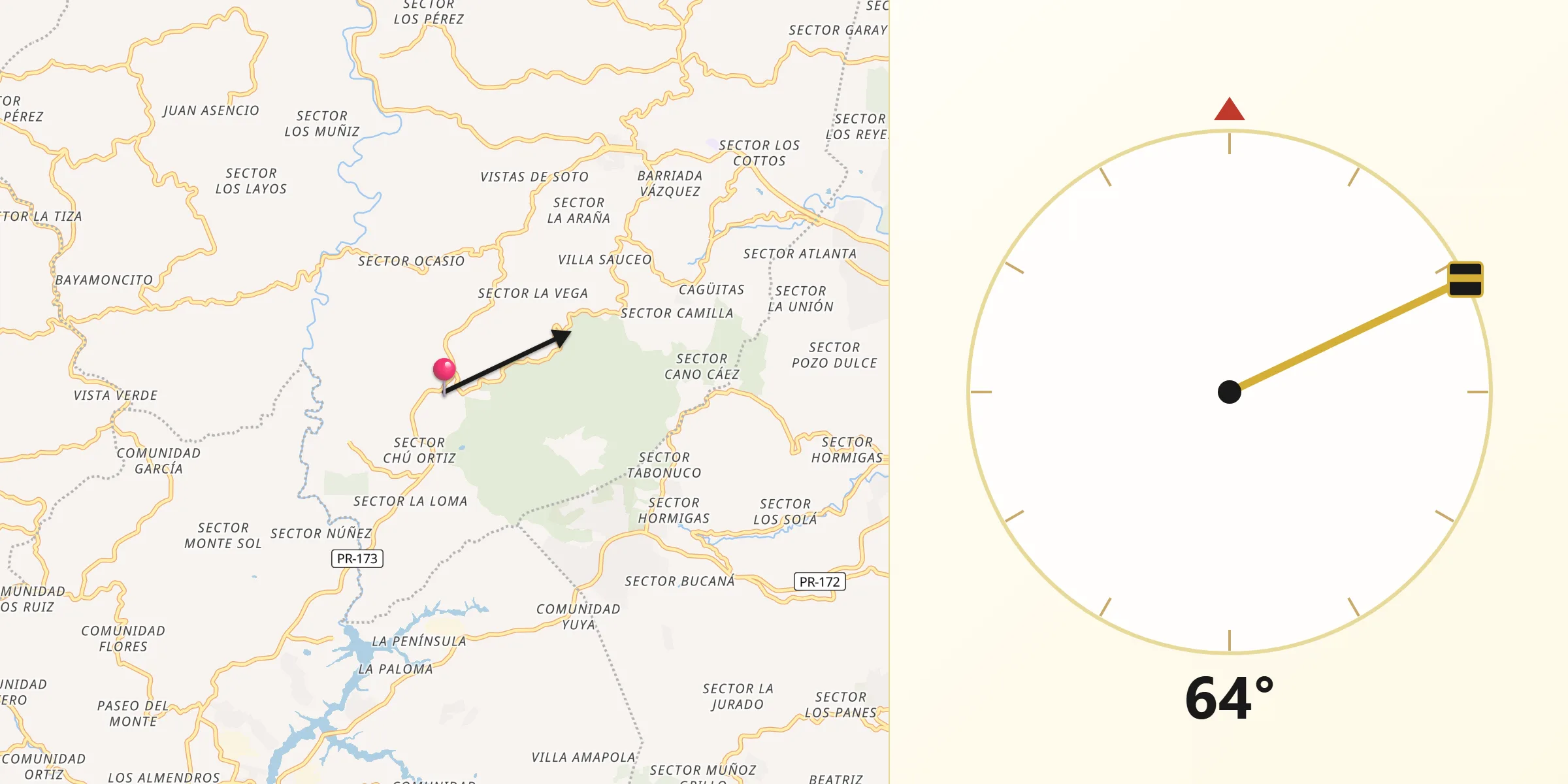 Qibla Direction from Sumidero