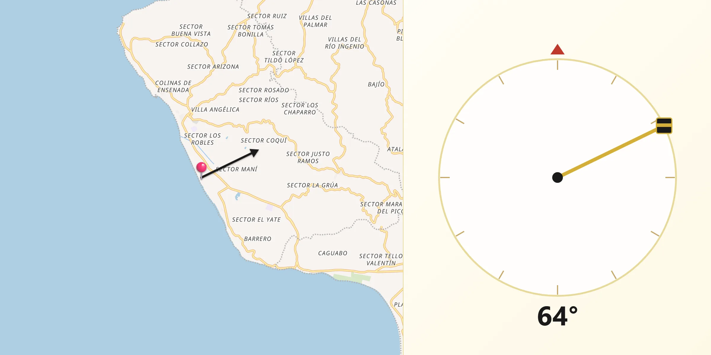 Qibla Direction from Stella