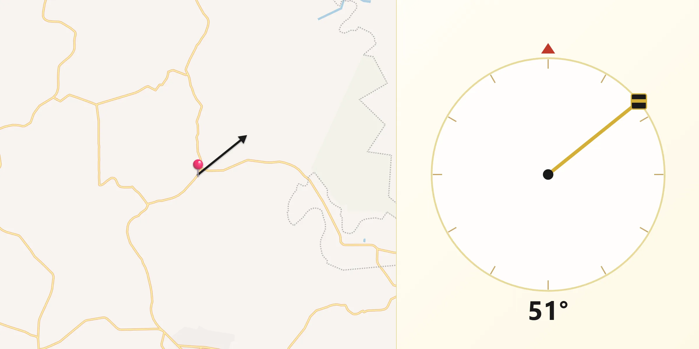 Dirección de la Qibla desde Ignacio Zaragoza 1ra. Sección