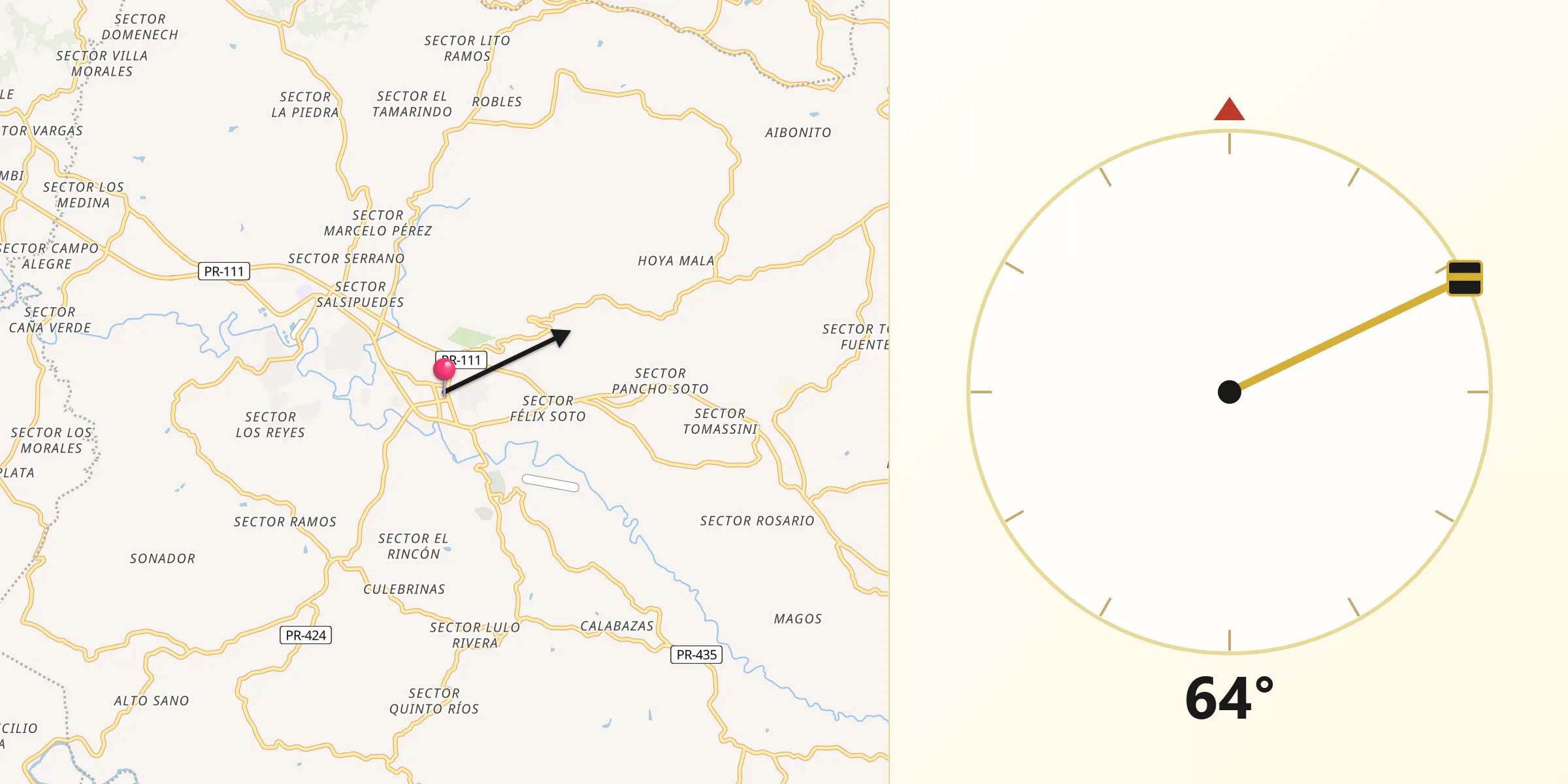 Qibla Direction from San Sebastián