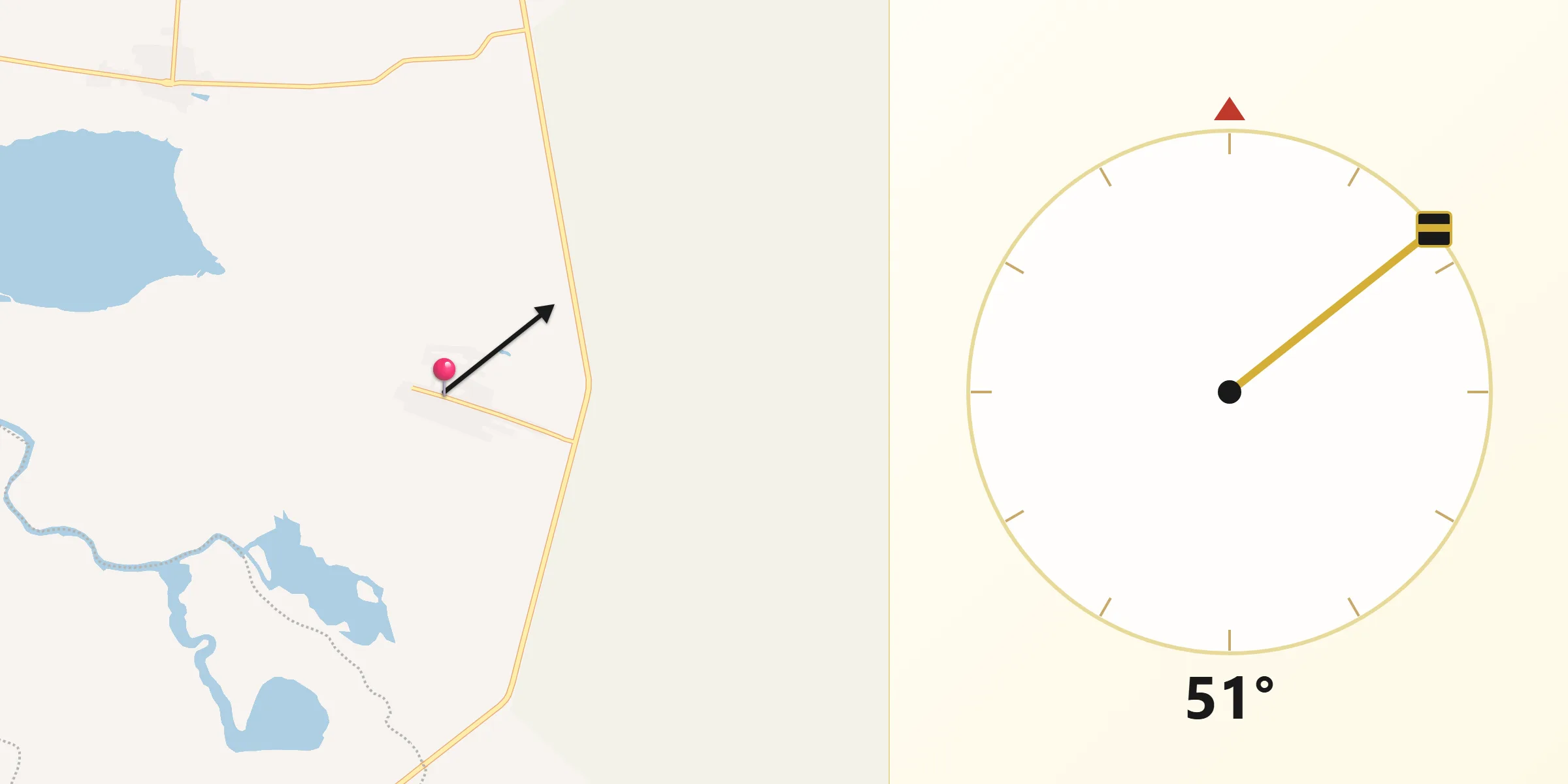 Dirección de la Qibla desde Simón Sarlat