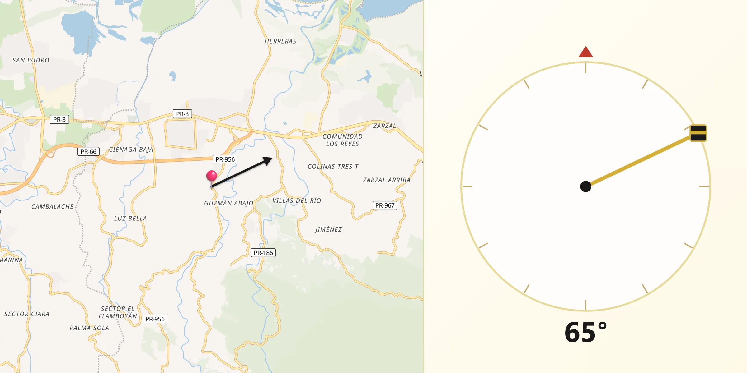 Qibla Direction from Bartolo