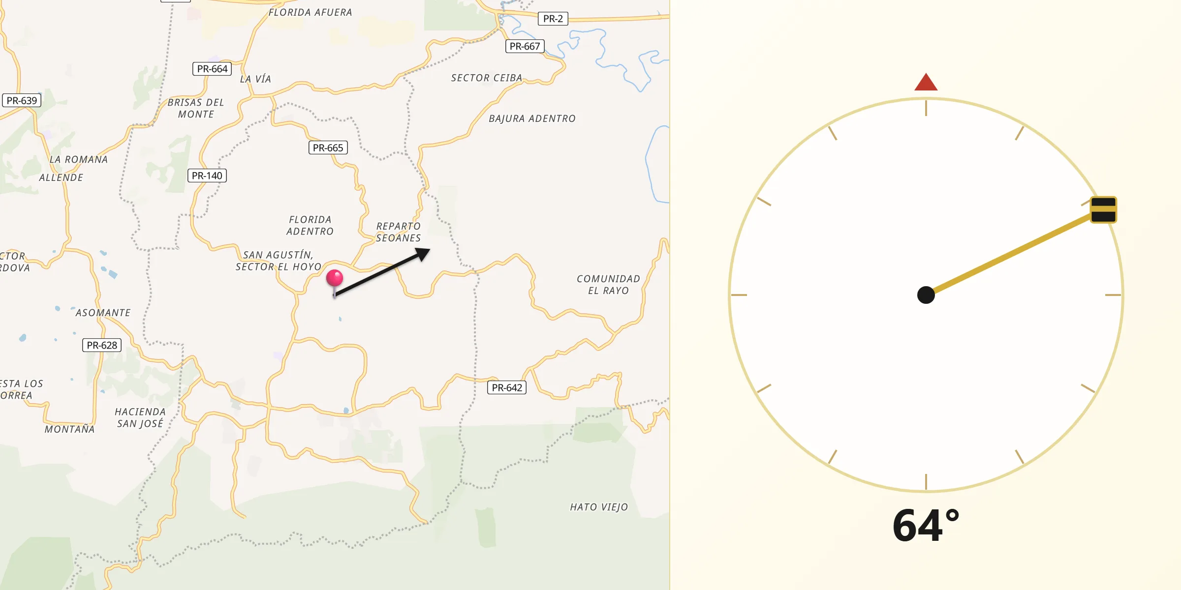 Qibla Direction from Pajonal