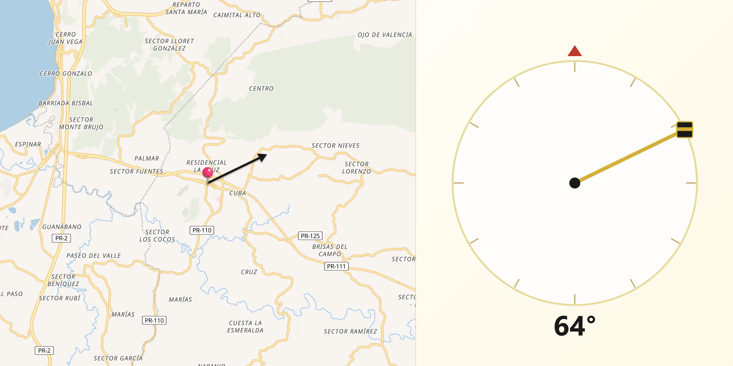 Qibla Direction from Moca
