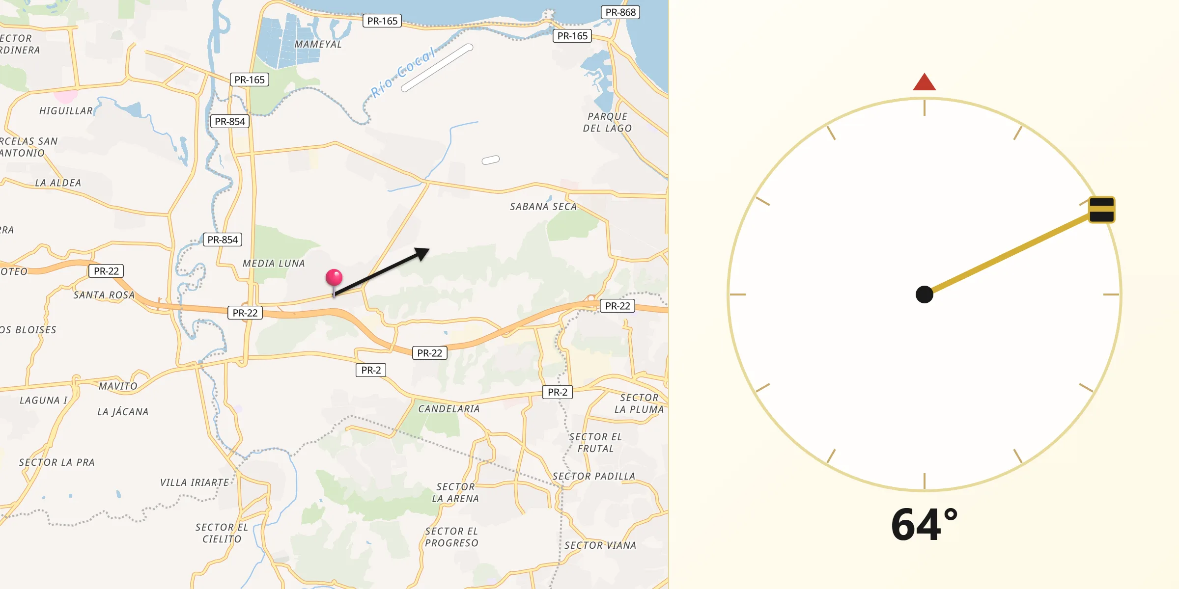 Qibla Direction from Campanilla