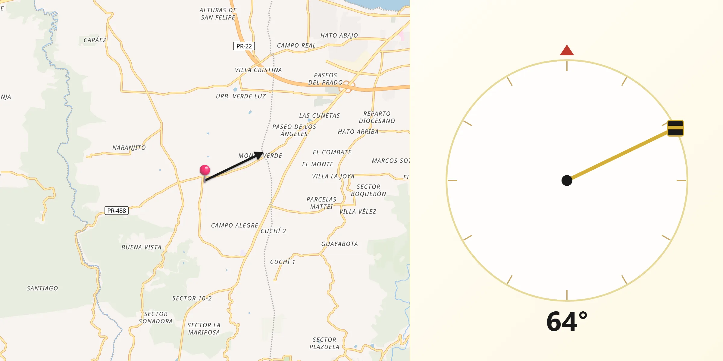 Qibla Direction from Rafael Gonzalez