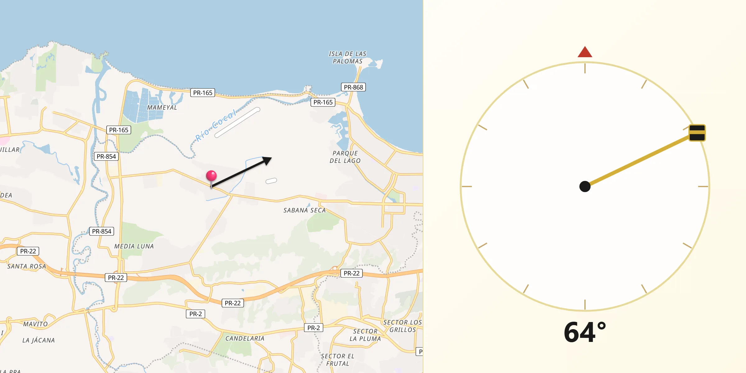 Qibla Direction from Ingenio
