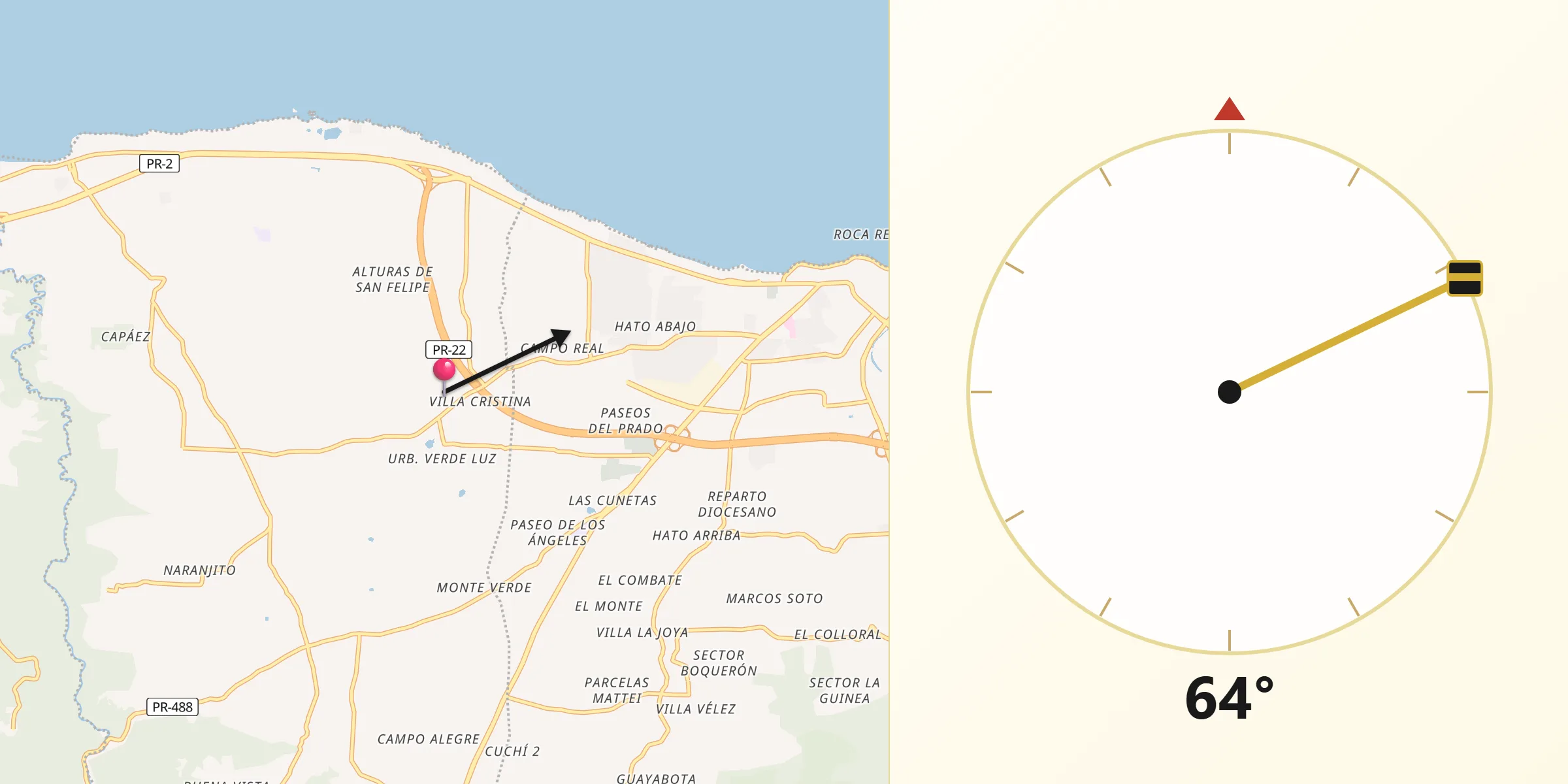 Qibla Direction from Corcovado