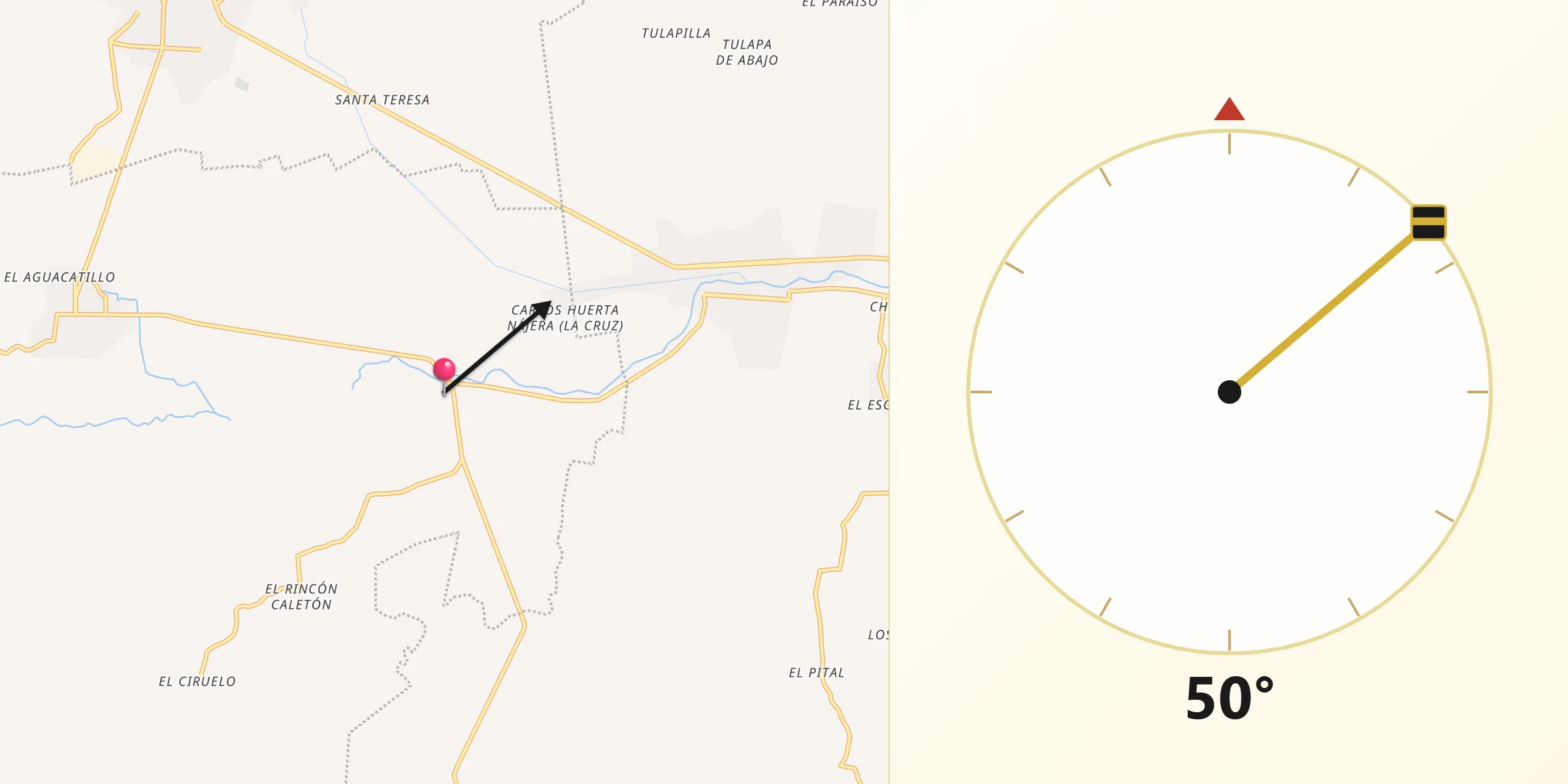 Dirección de la Qibla desde Zamora