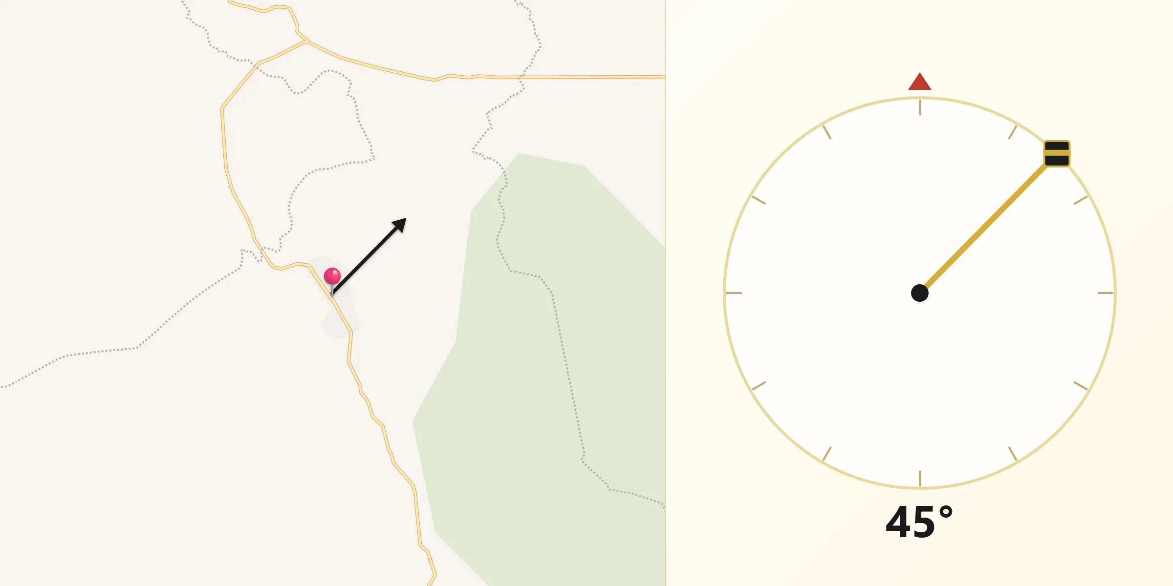 Dirección de la Qibla desde General Francisco Villa