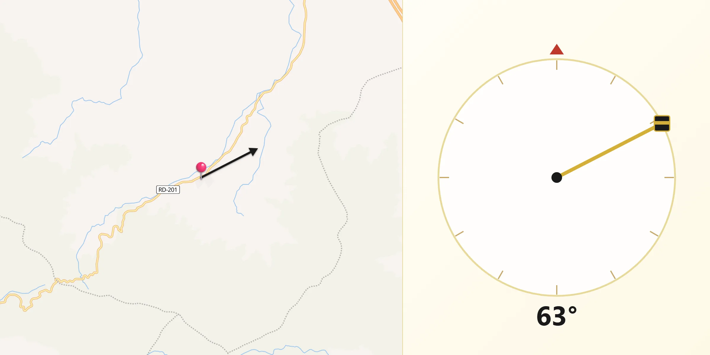 Dirección de la Qibla desde Juan Adrián