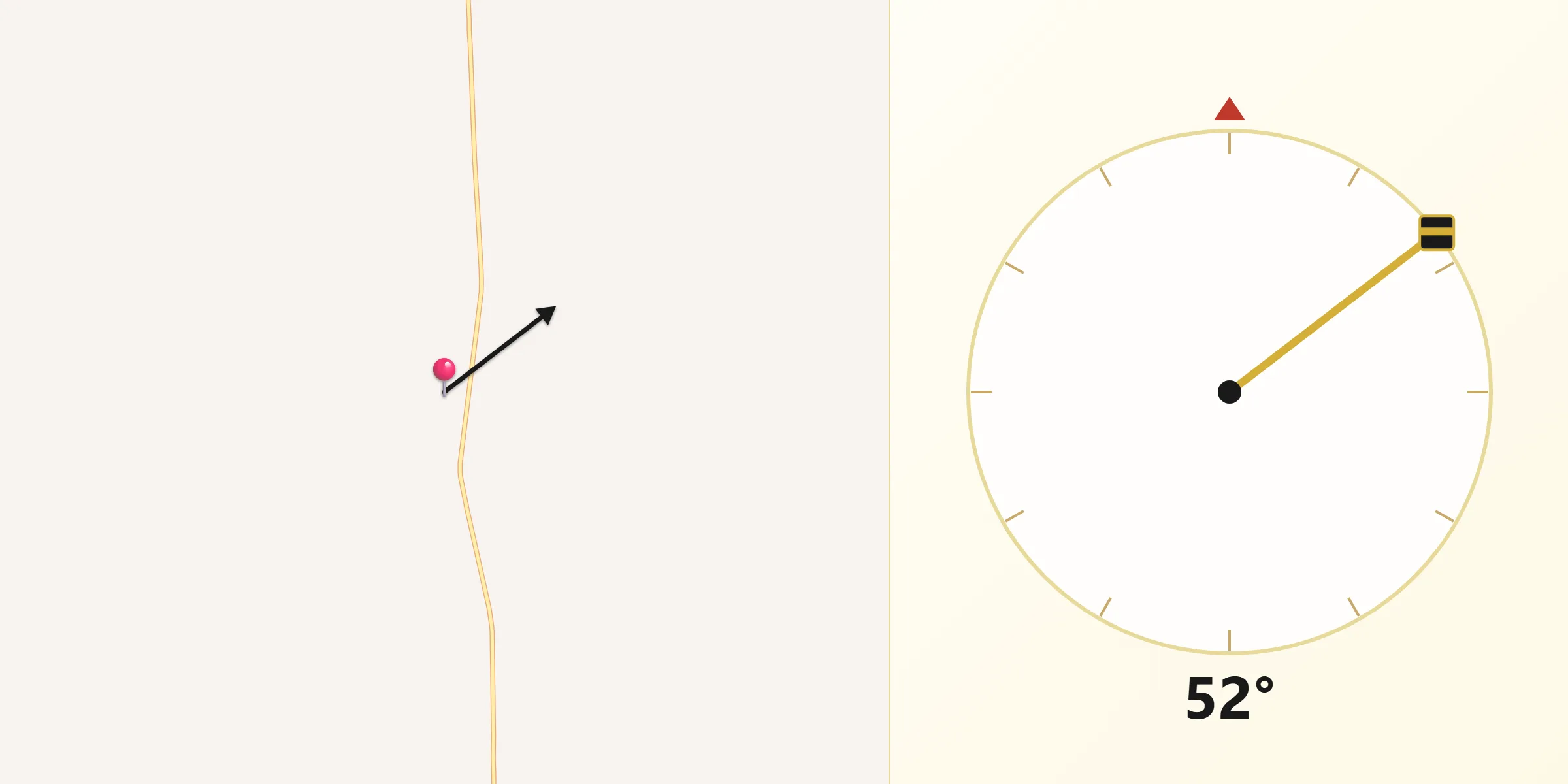 Dirección de la Qibla desde San Pablo Pixtún