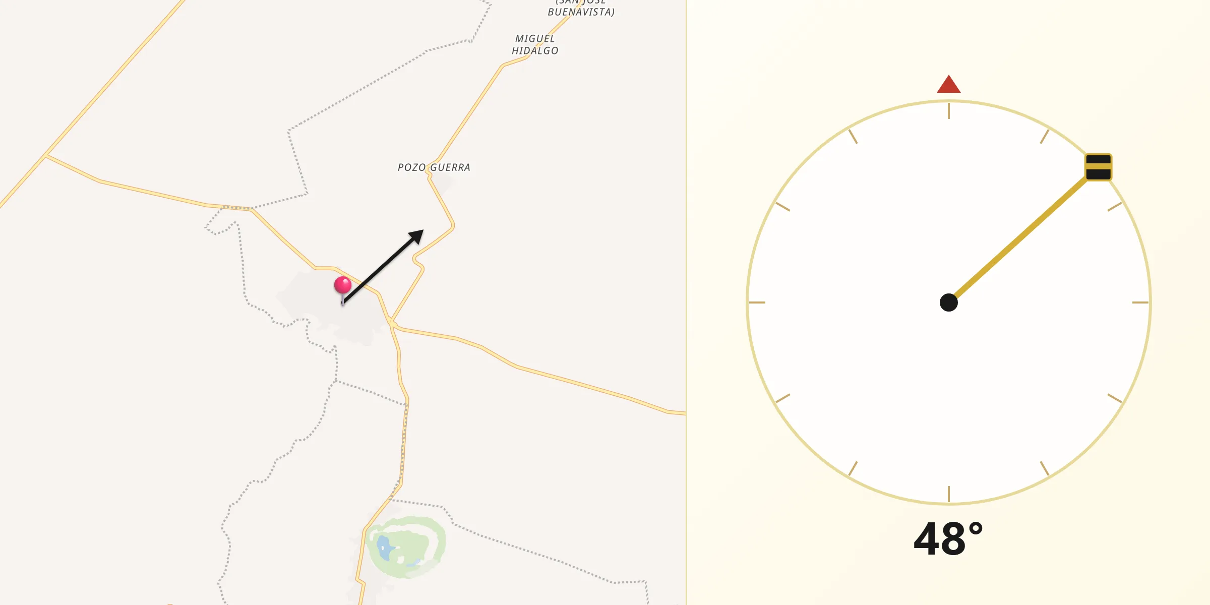 Dirección de la Qibla desde San Nicolas Buenos Aires