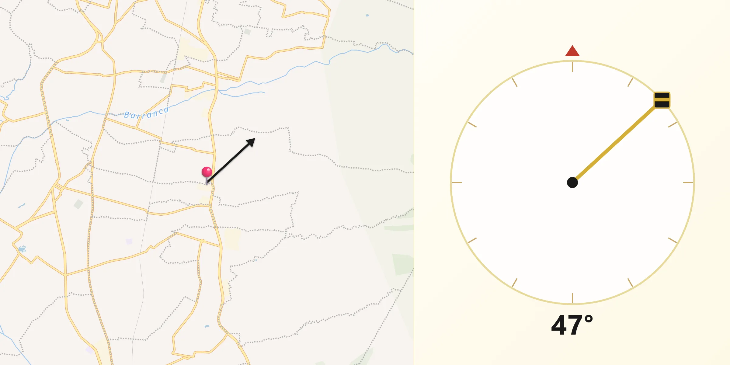 Dirección de la Qibla desde Concepción Chimalpa