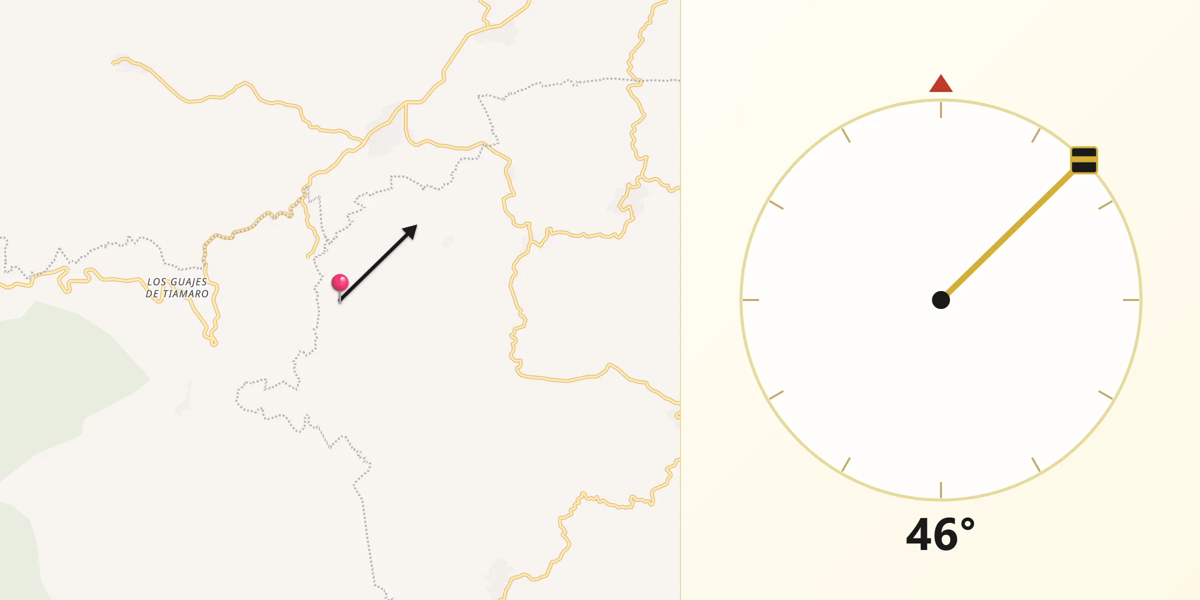 Dirección de la Qibla desde Benito Juárez