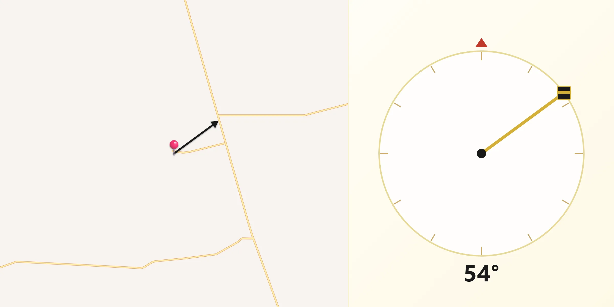 Dirección de la Qibla desde Presidente Juárez
