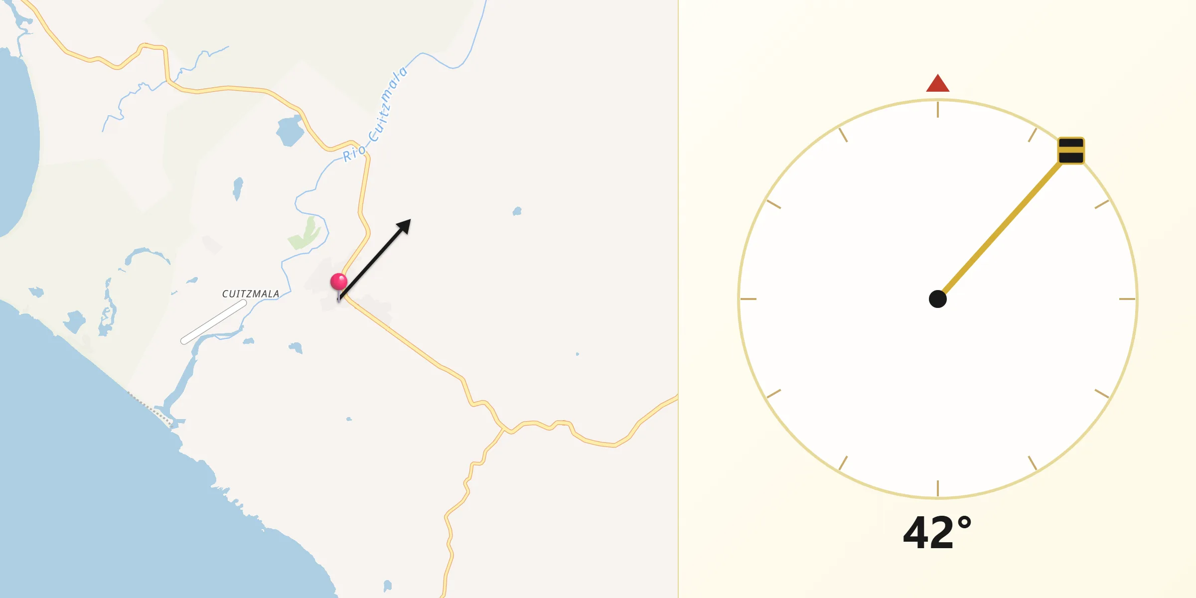 Dirección de la Qibla desde Emiliano Zapata Jalisco