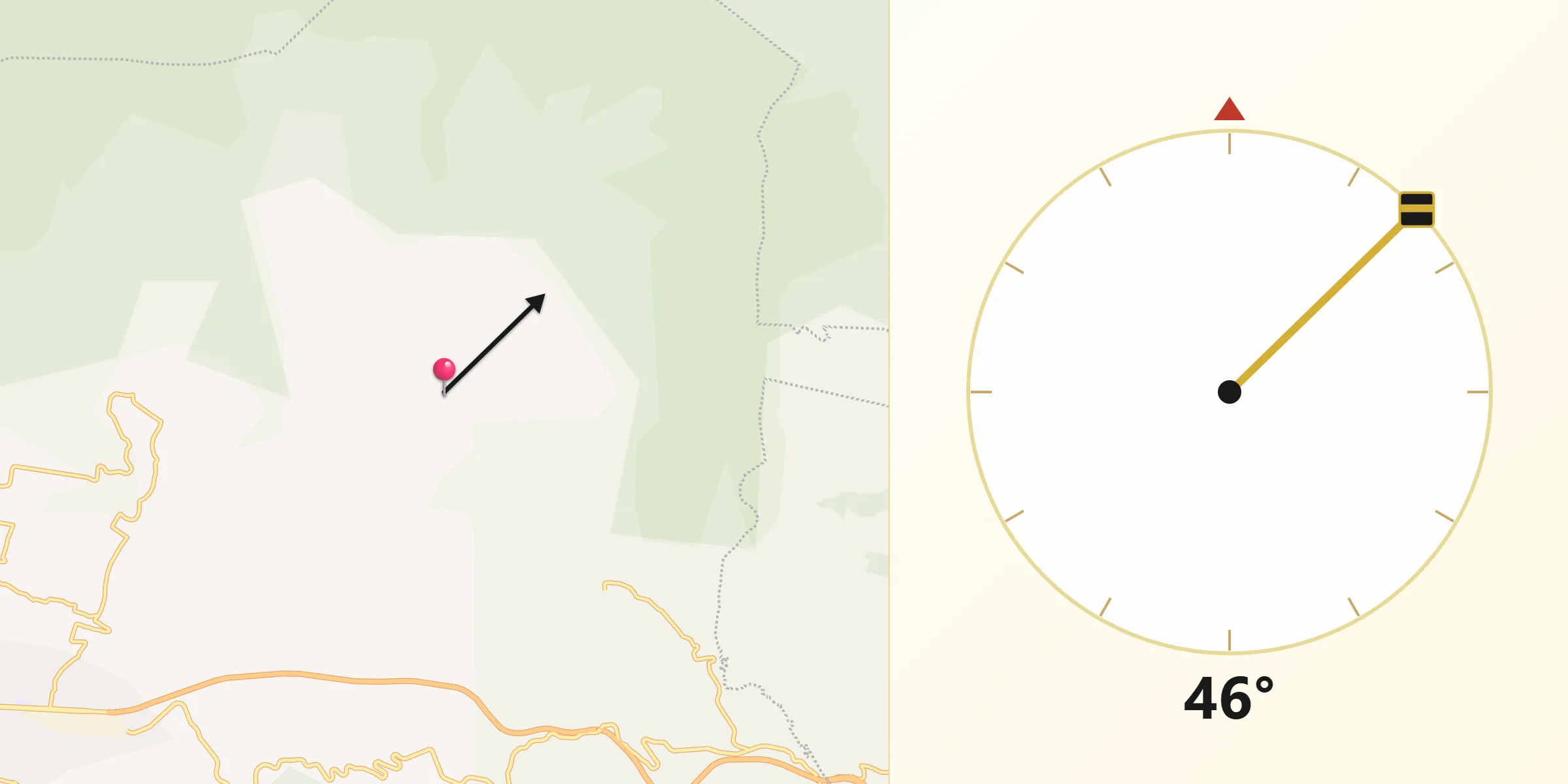 Dirección de la Qibla desde Crescencio Morales (San Mateo)