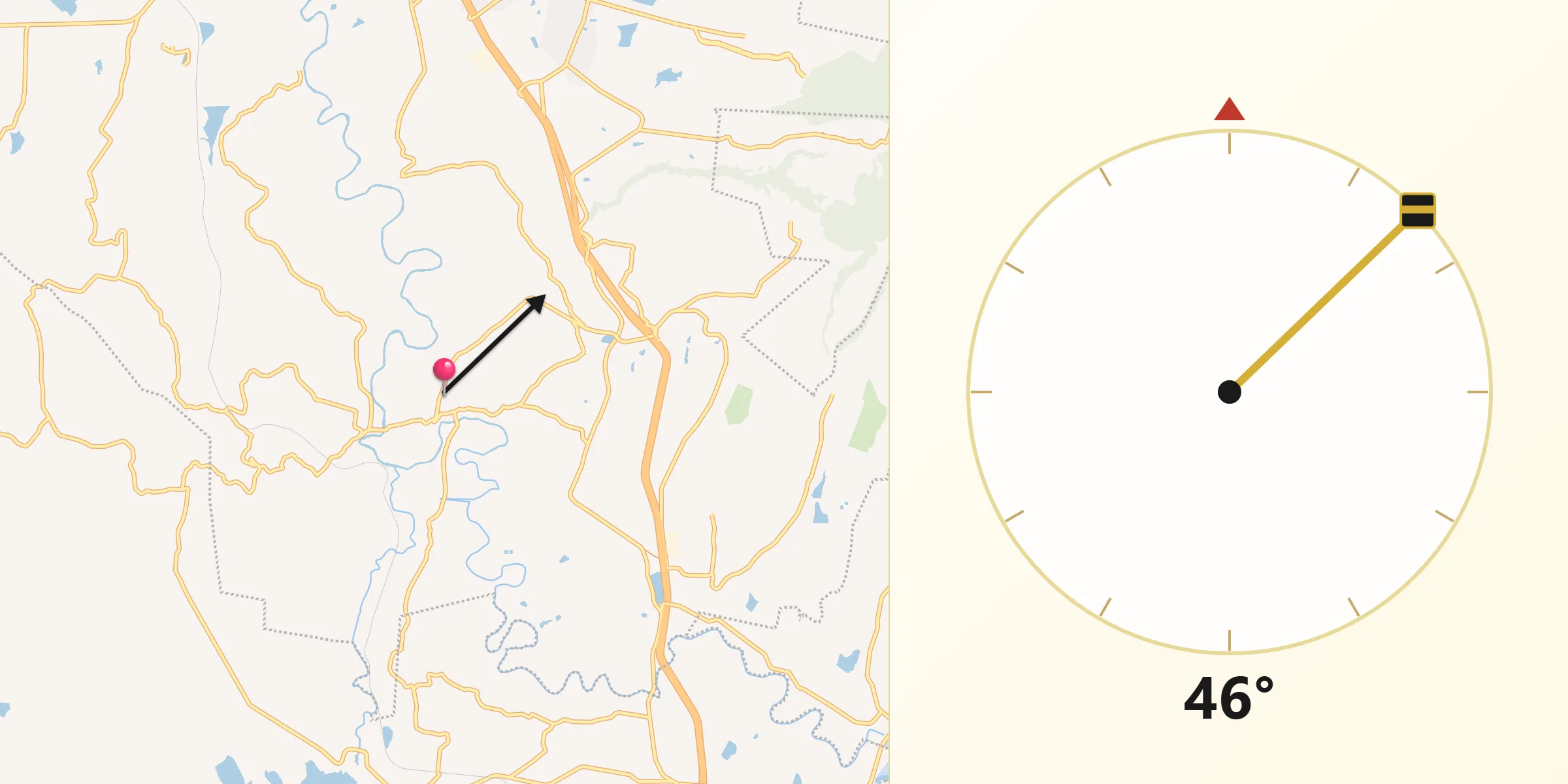 Dirección de la Qibla desde San Lorenzo Toxico