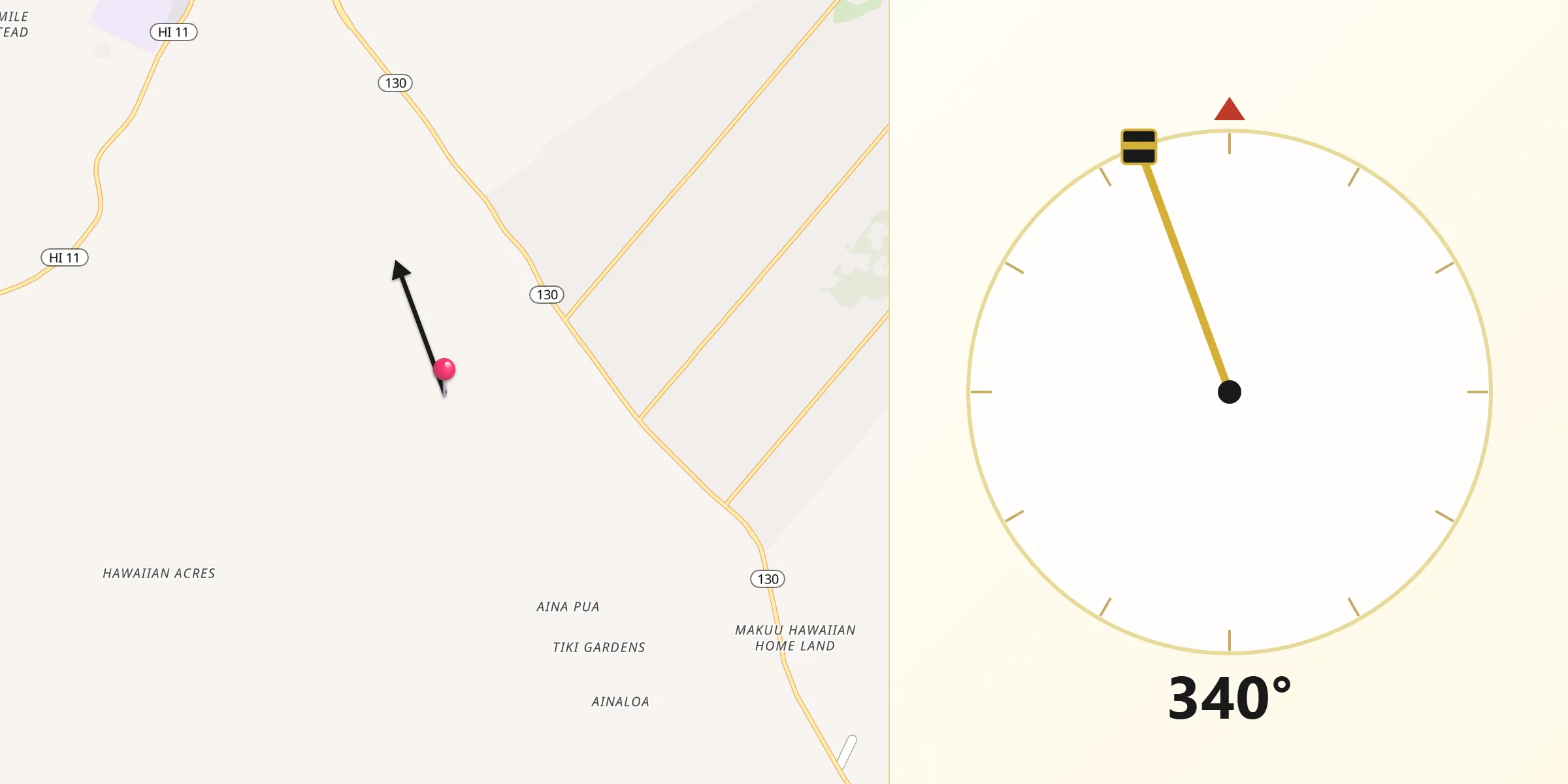 Qibla Direction from Orchidlands Estates