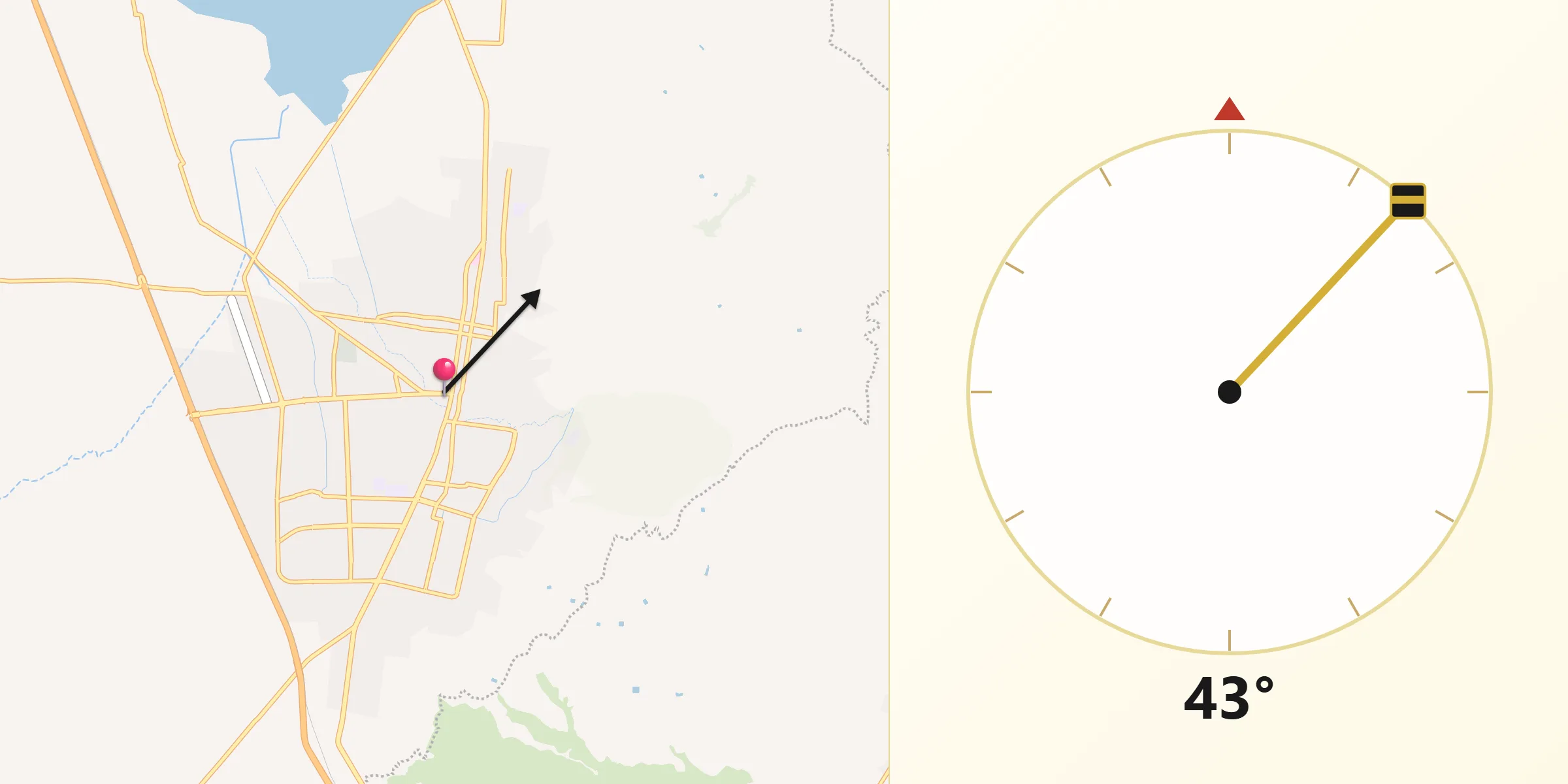 Dirección de la Qibla desde Zapotlán El Grande